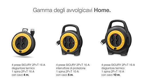 Thumbnail 2 de Vimar 0P32702 Avvolgicavo 10A (Piccola) con 4 uscite universali e protezione – 5 m multicolore