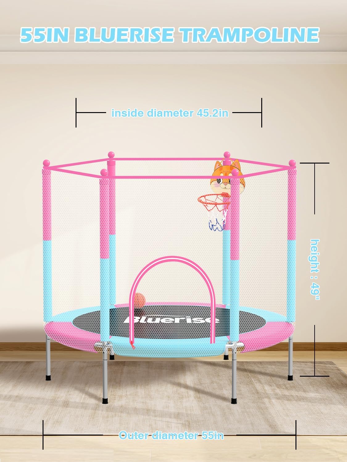 Thumbnail 3 de BLUERISE 55IN Toddler Trampoline