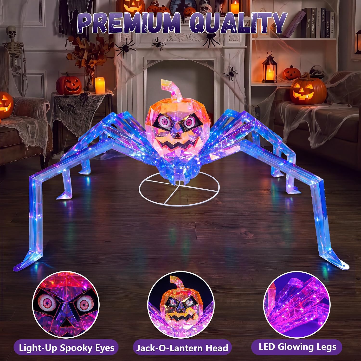 Detalle de MACLLYN Halloween Spider Decoration 47-Inch