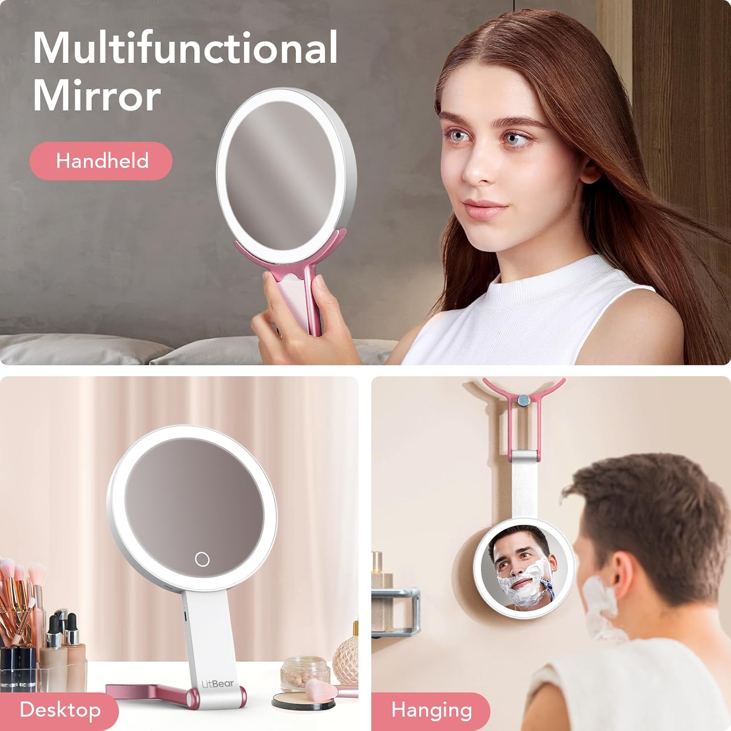 Thumbnail 5 de LitBear 10X Travel Makeup Mirror