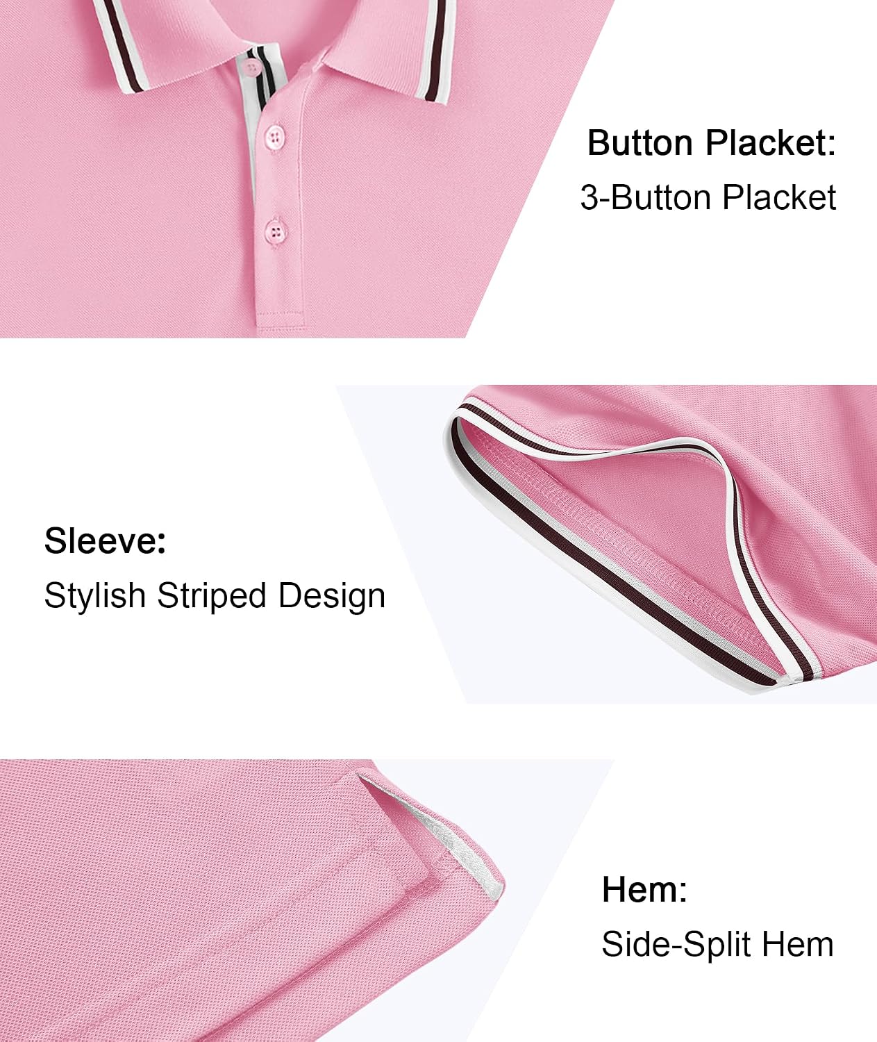 Detalle de Geeksport Men's Short Sleeve Golf Polo