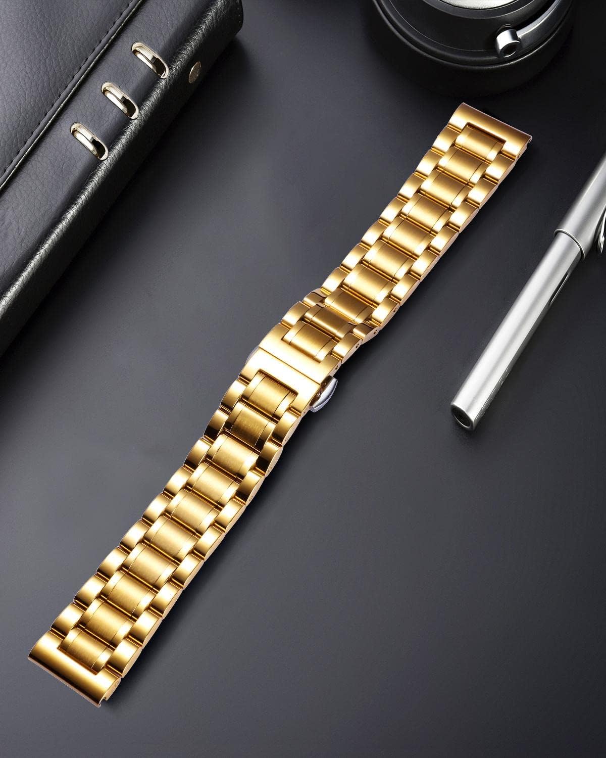 Detalle 2 de BINLUN Edelstahl Uhrenarmband 12–24 mm