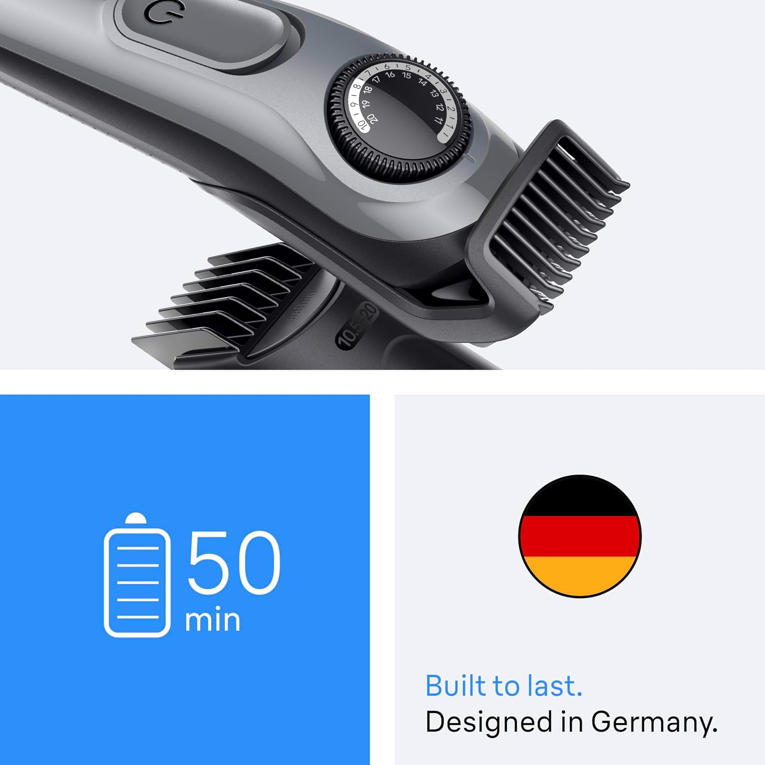 Thumbnail 4 de Braun Beard Trimmer Series 3 BT3525 with 4 styling tools 40 lengths