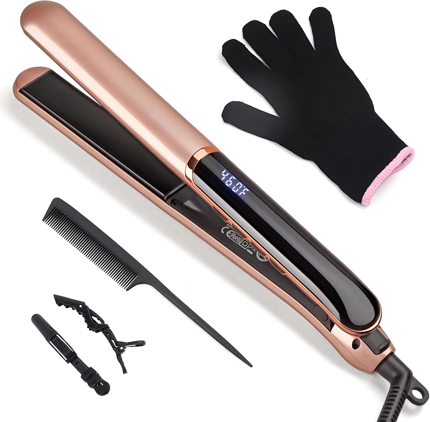 Flat Iron Hair Straightener 14-temp Digital Display 💇♀