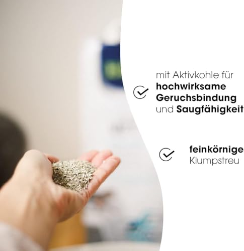 Thumbnail 3 de Biokat's Diamond Care Classic Feinstreu ohne Duft: Feine Klumpstreu mit Aktivkohle und Aloe Vera, 10 L