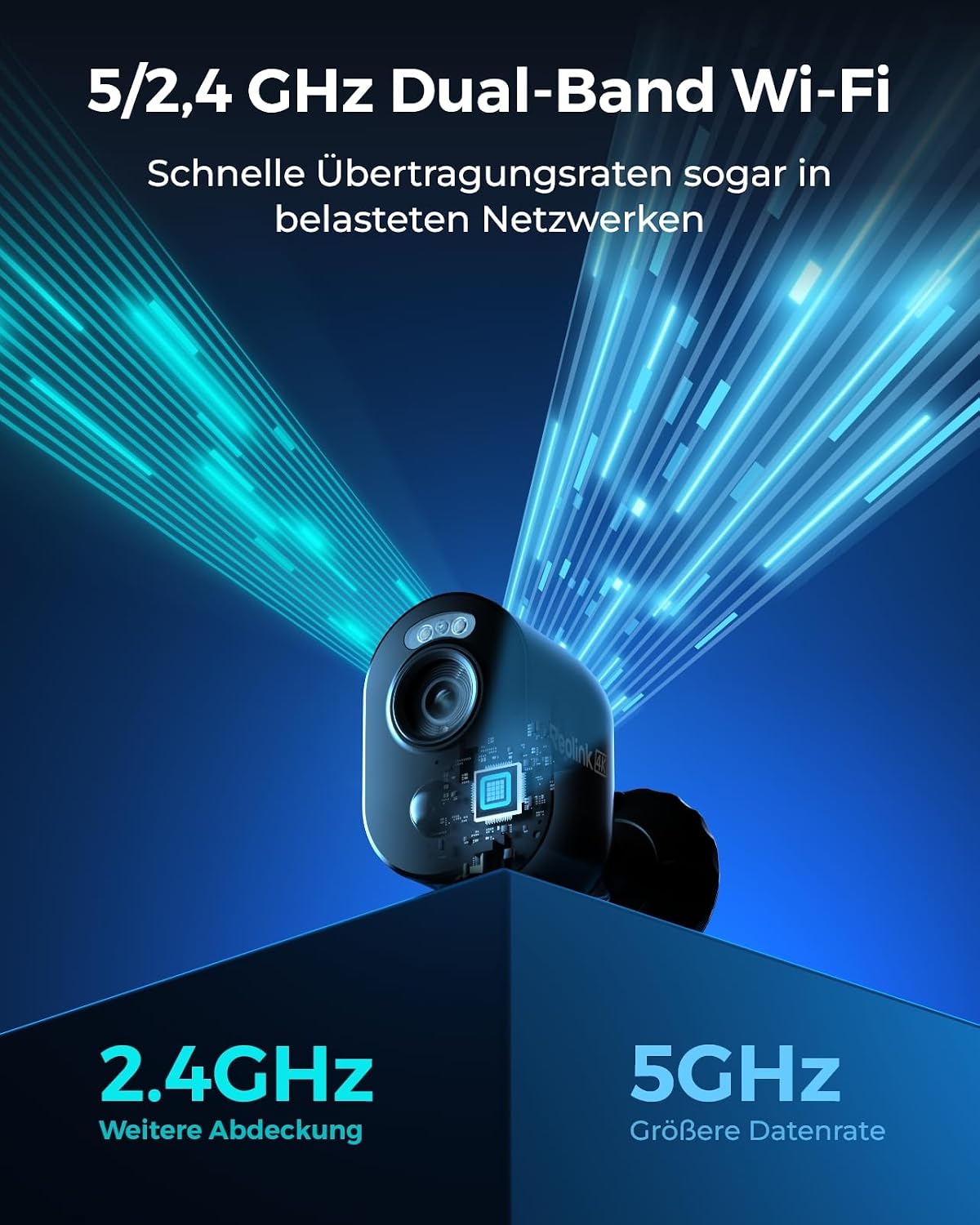 Detalle 2 de Reolink 4K 8MP Akku Überwachungskamera