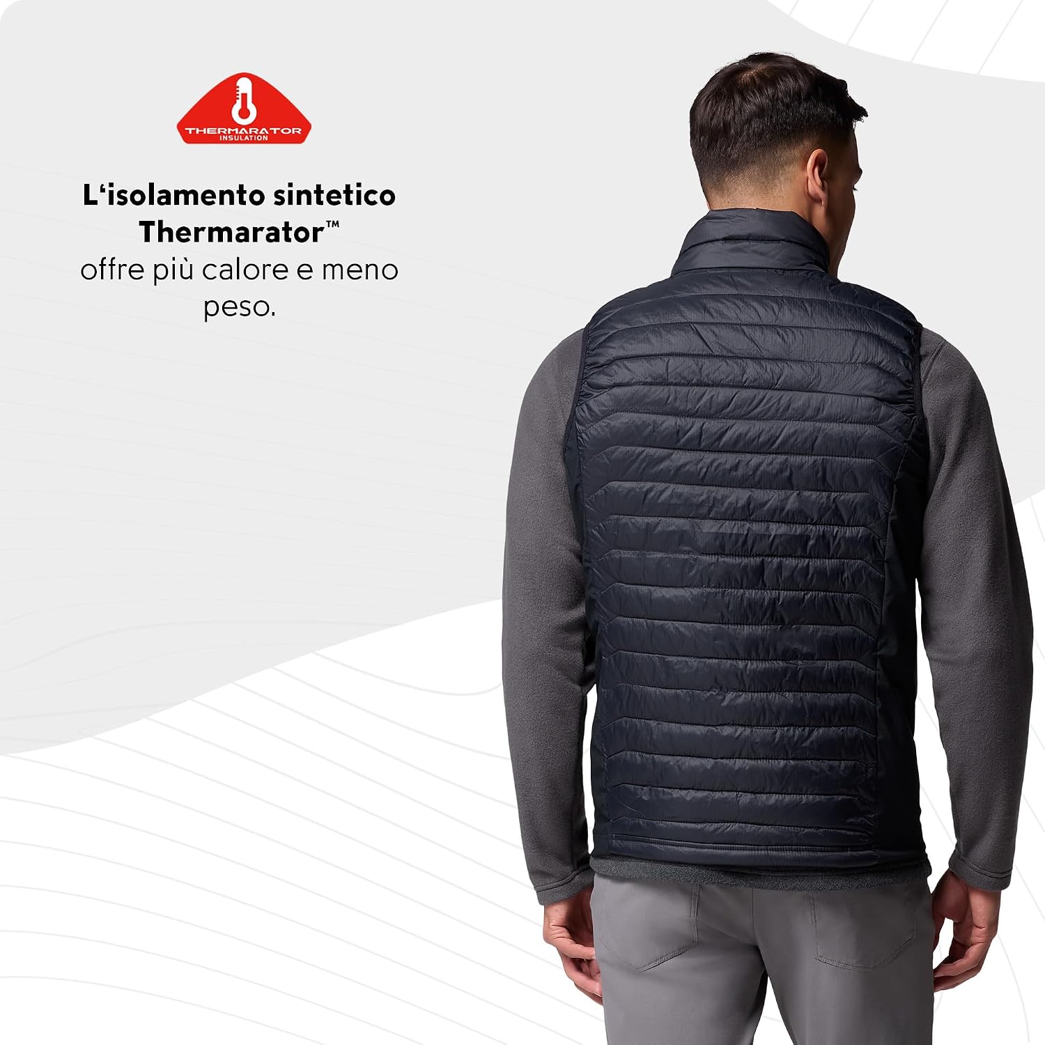 Thumbnail 6 de Columbia Powder Pass Gilet ibrido M Nero