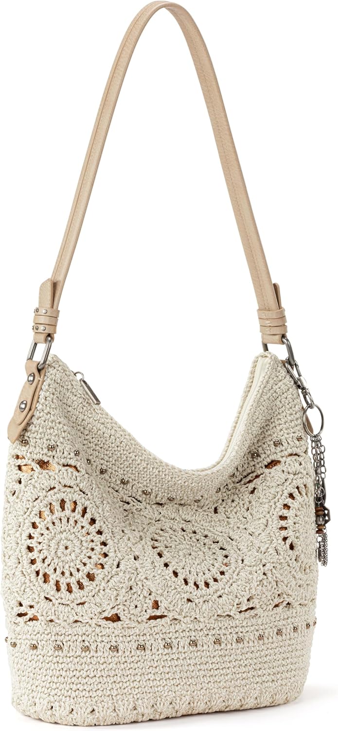 Detalle de The Sak Sequoia Hobo Bag – Hand Crochet Large Everyday & Travel Purse