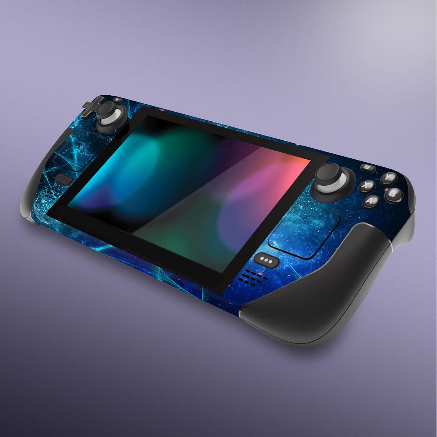 Detalle de PlayVital Full Set Skin for Steam Deck (LCD) / OLED — Blue Nebula