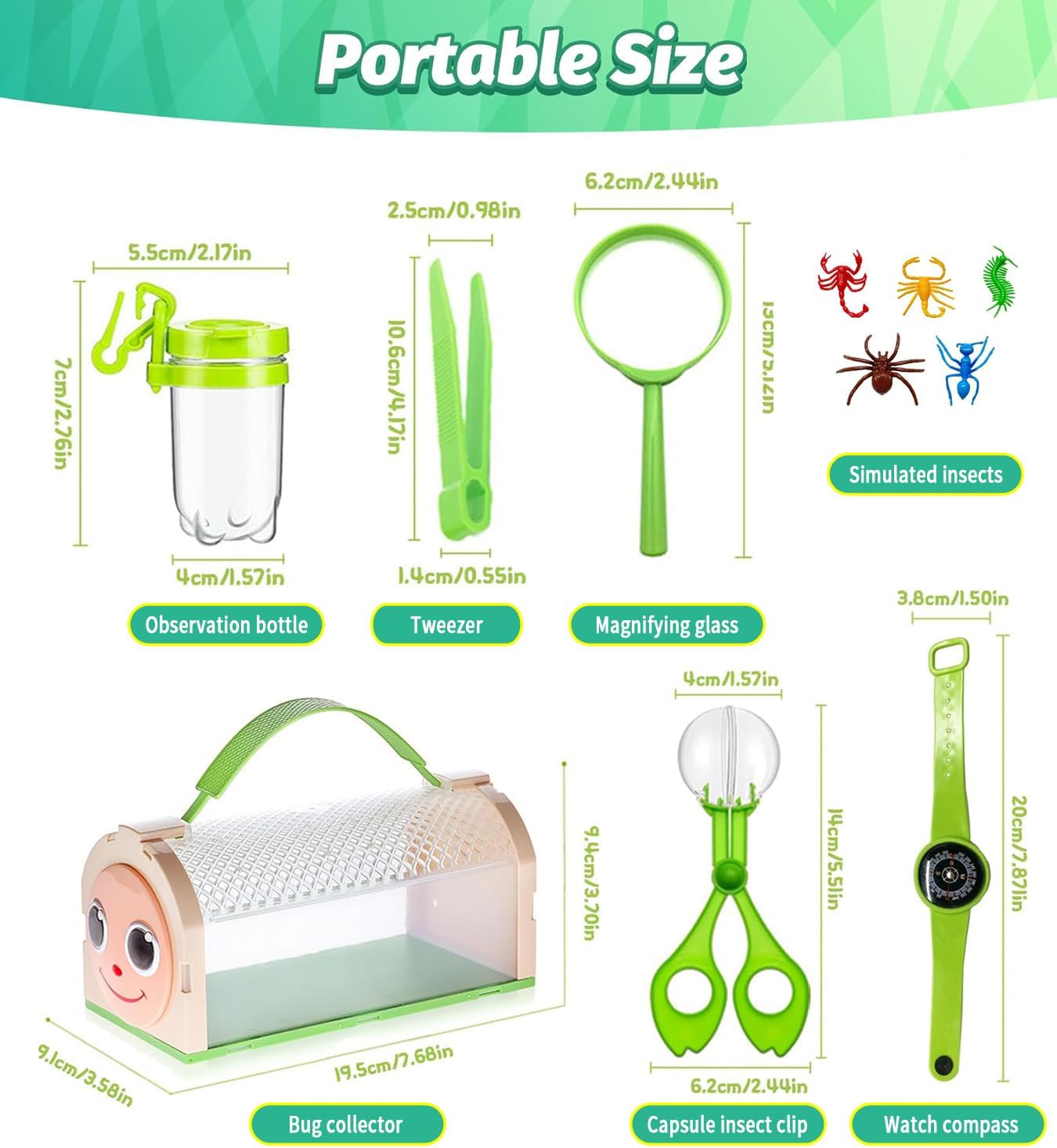 Thumbnail 2 de Bug Catcher Kit for Kids: Critter Habitat Box with Carrying Handle and Easy-Access Door
