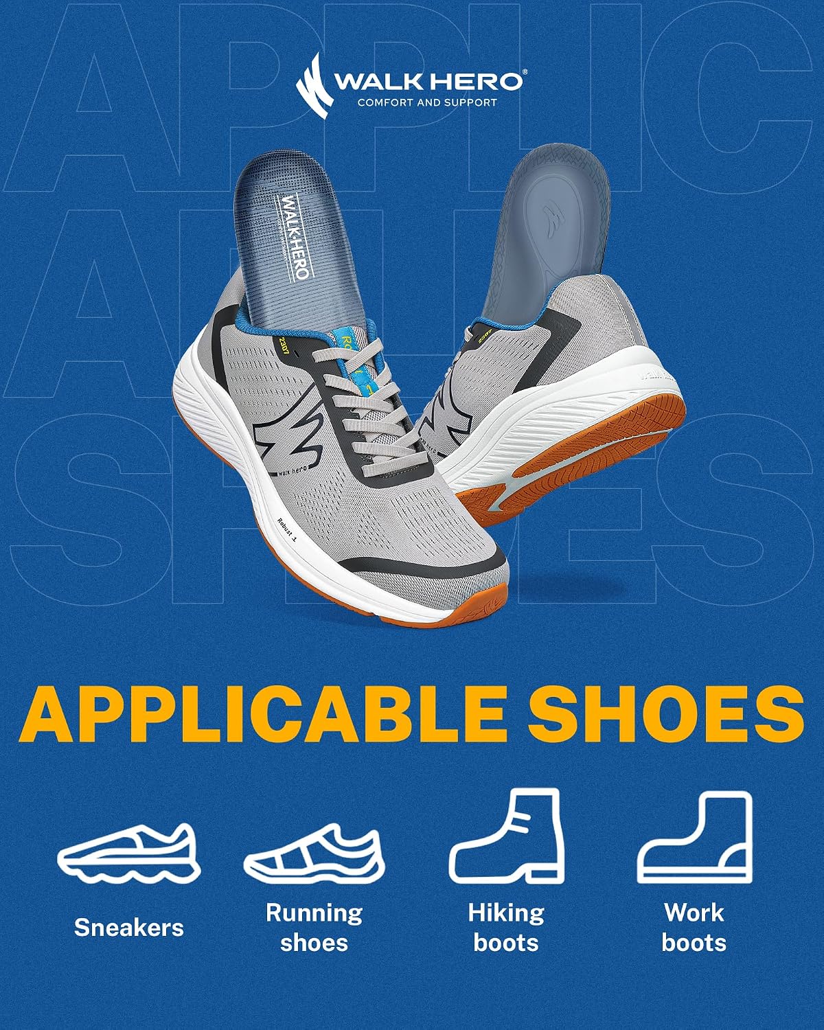 Thumbnail 5 de WalkHero Plantar Fasciitis Insoles, Men's 13–13 1/2