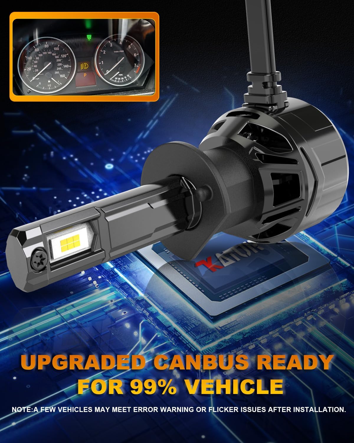 Thumbnail 6 de Katur H1 120W 30000LM Lampadina LED per auto