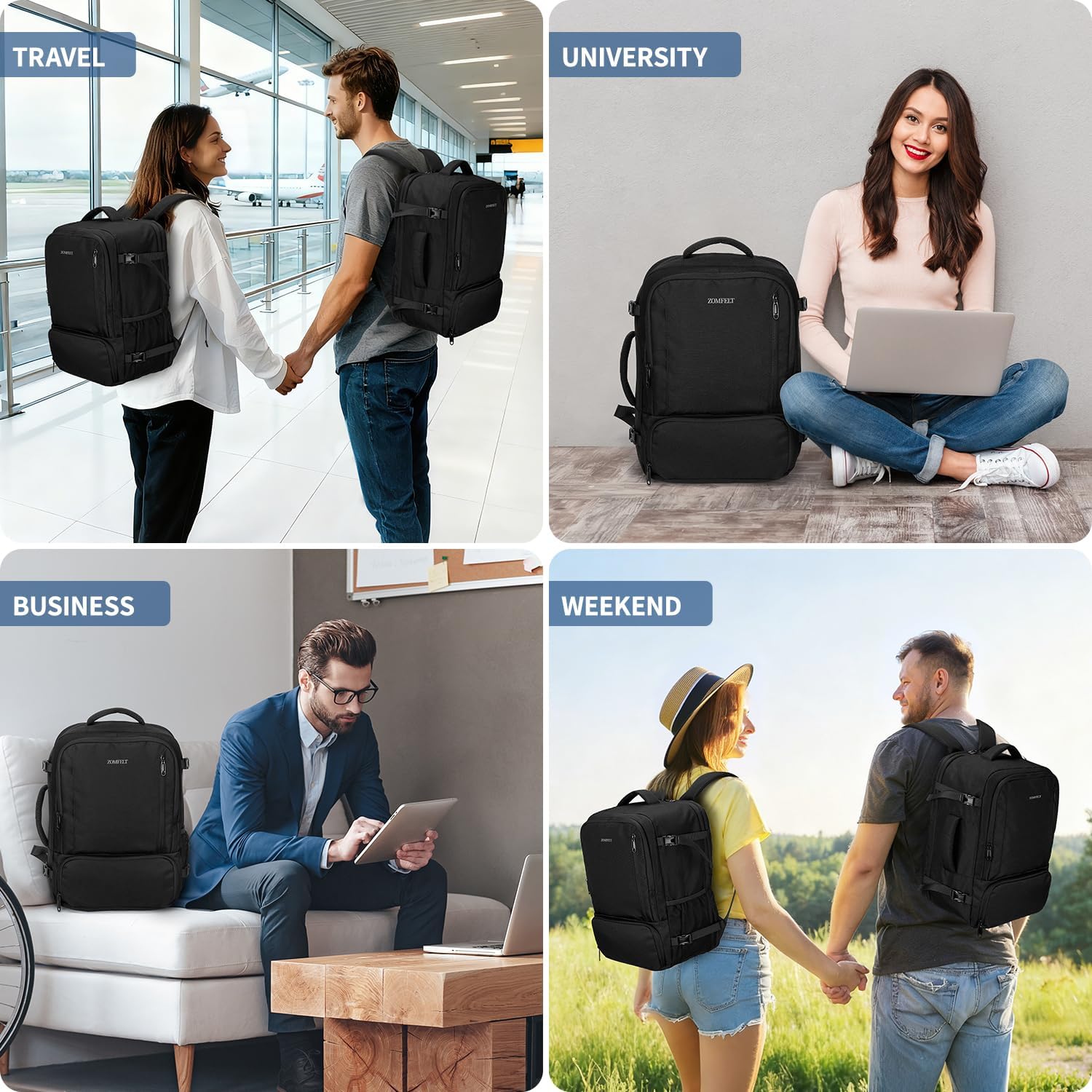 Thumbnail 5 de ZOMFELT Ryanair 40x30x20 24L underseat backpack
