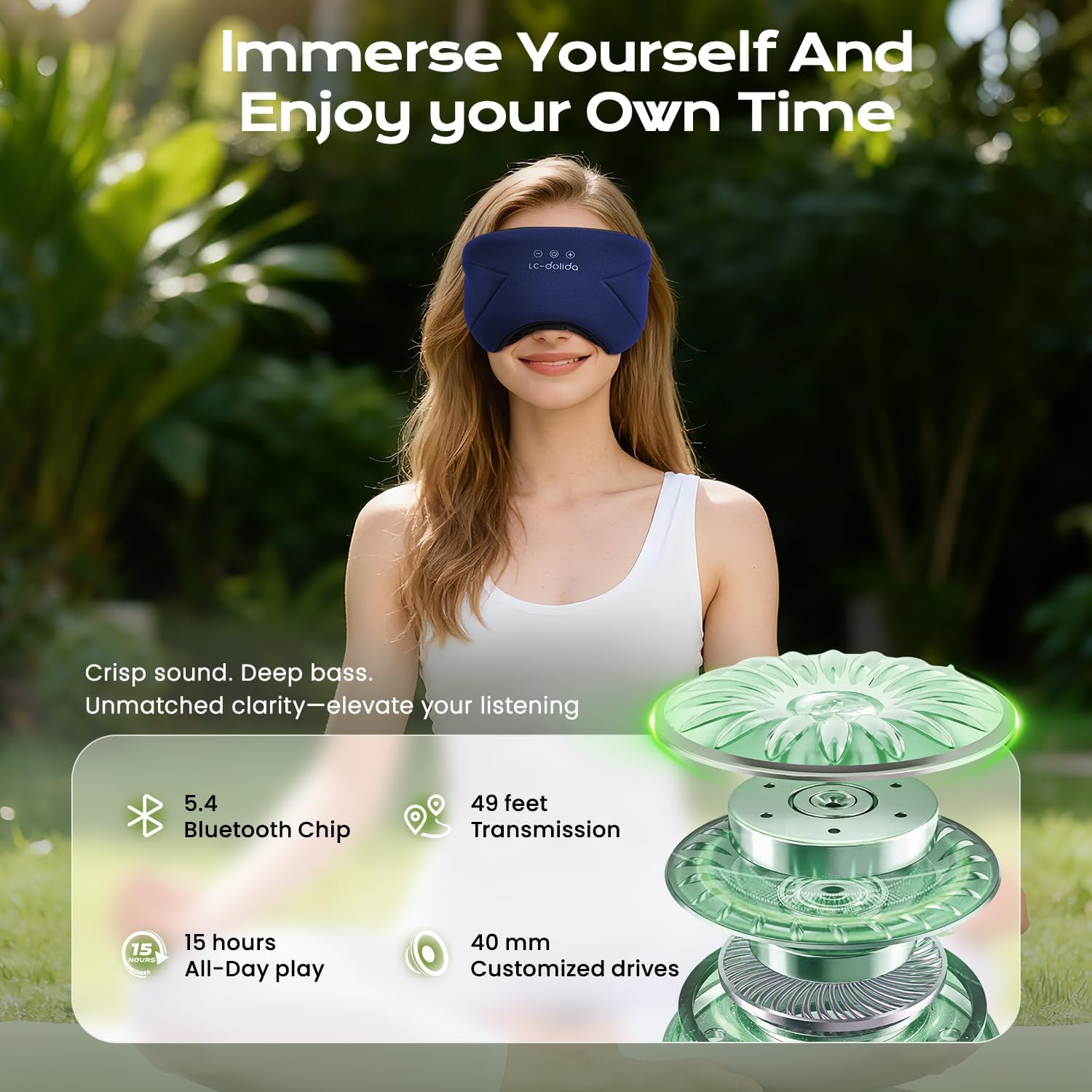 Thumbnail 3 de LC-dolida Bluetooth Sleep Mask 15h