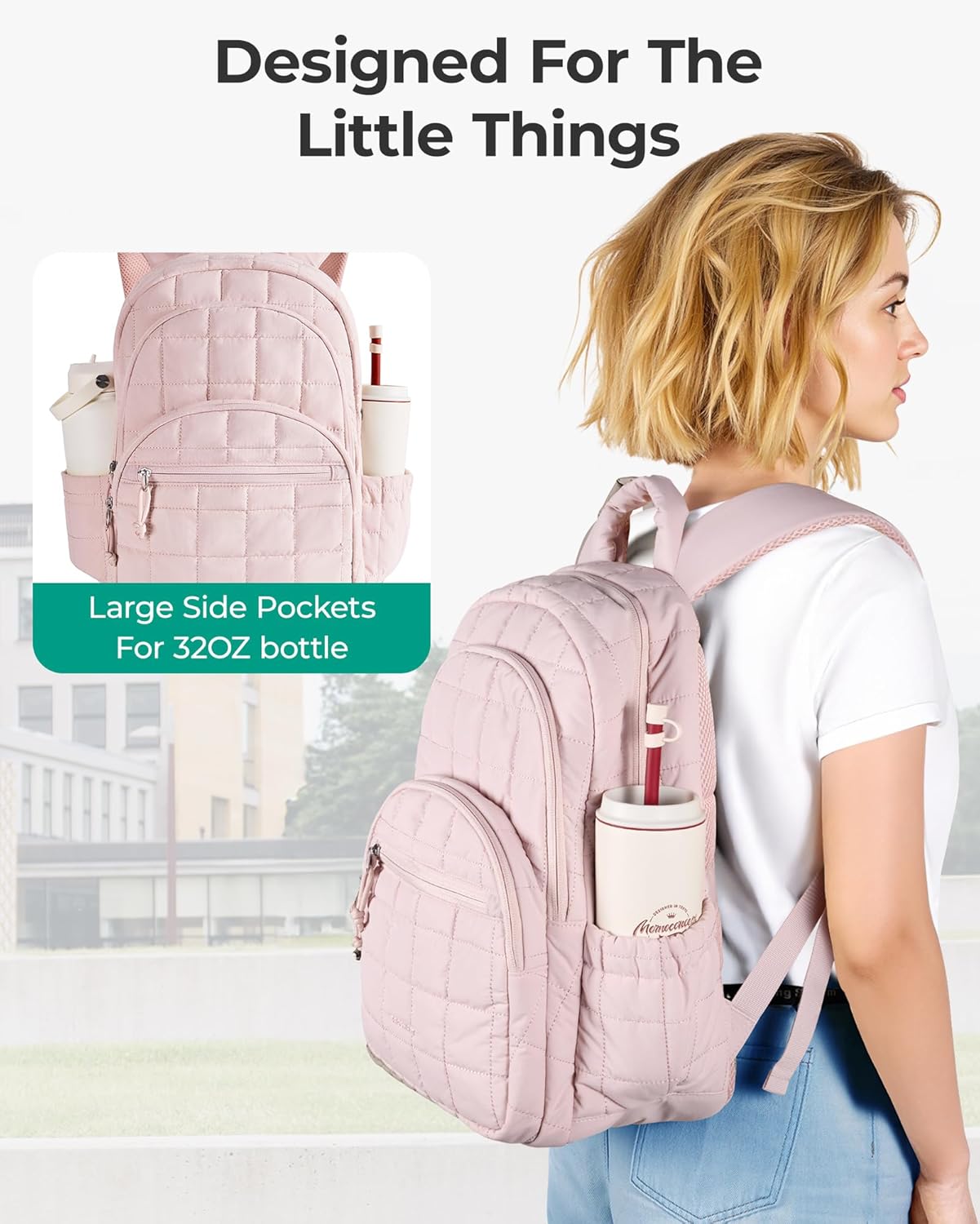 Thumbnail 4 de BAGSMART College Laptop Backpack 15.6"