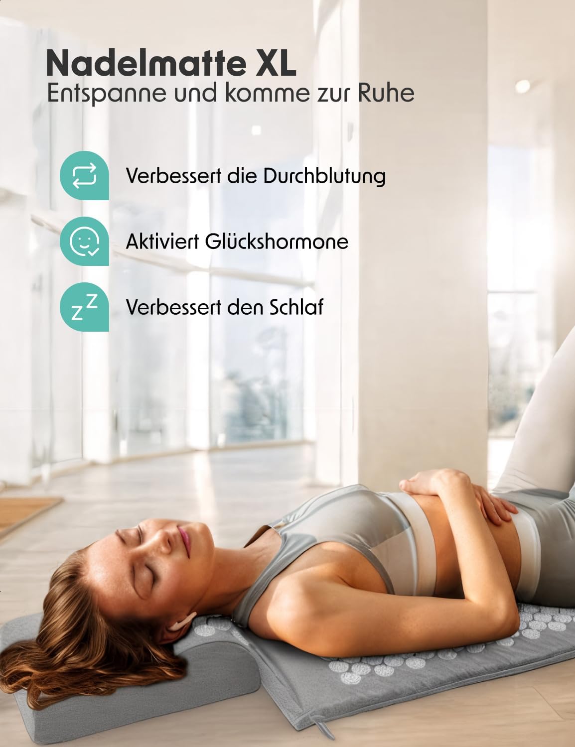 Thumbnail 1 de LifeGoods Akupressurmatte XL mit Kissen – Akupressmatte mit Zubehörpaket