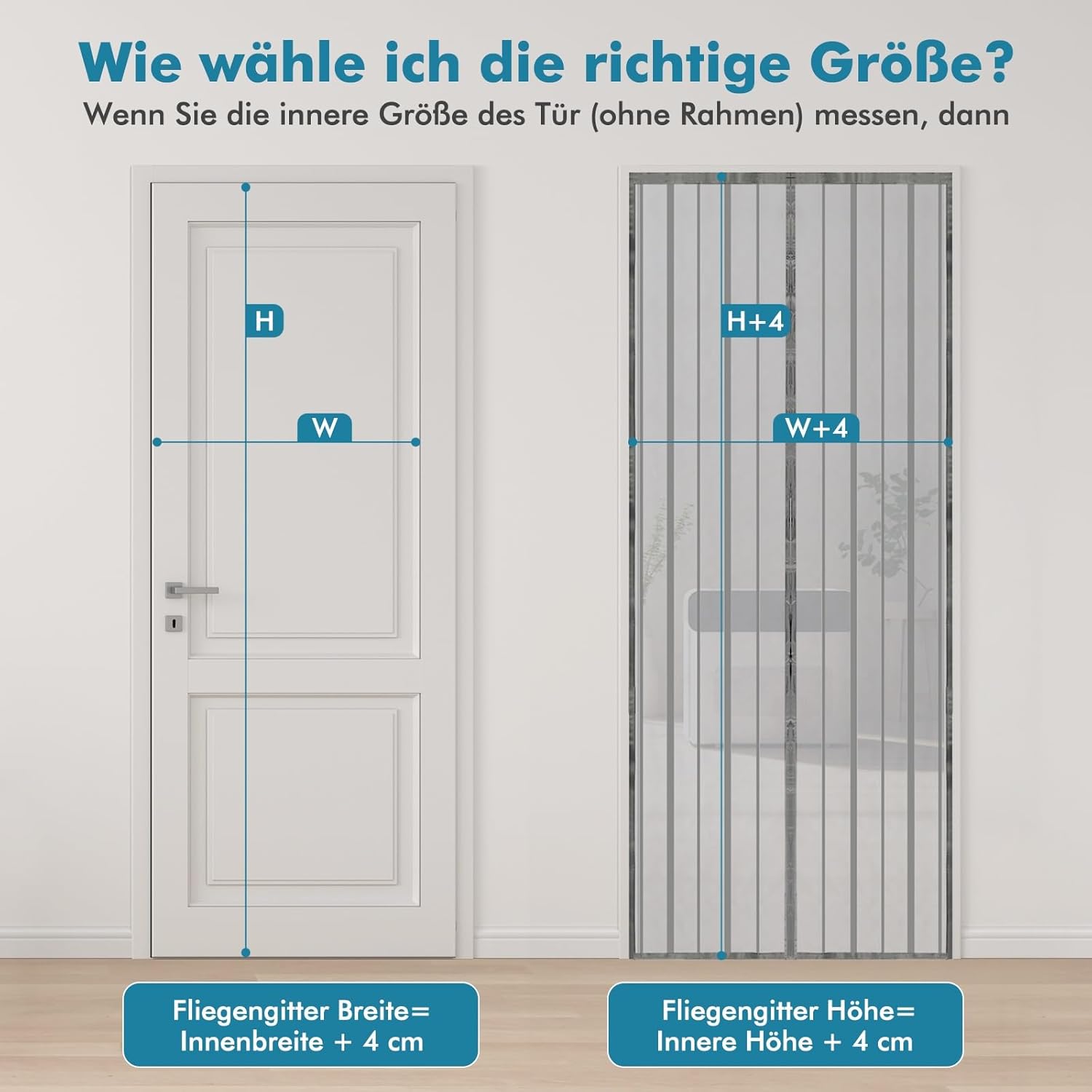 Thumbnail 4 de Sekey Magnet Fliegengitter für Balkontür ohne Bohren (Schiebetür, 90x210 cm) – Grau