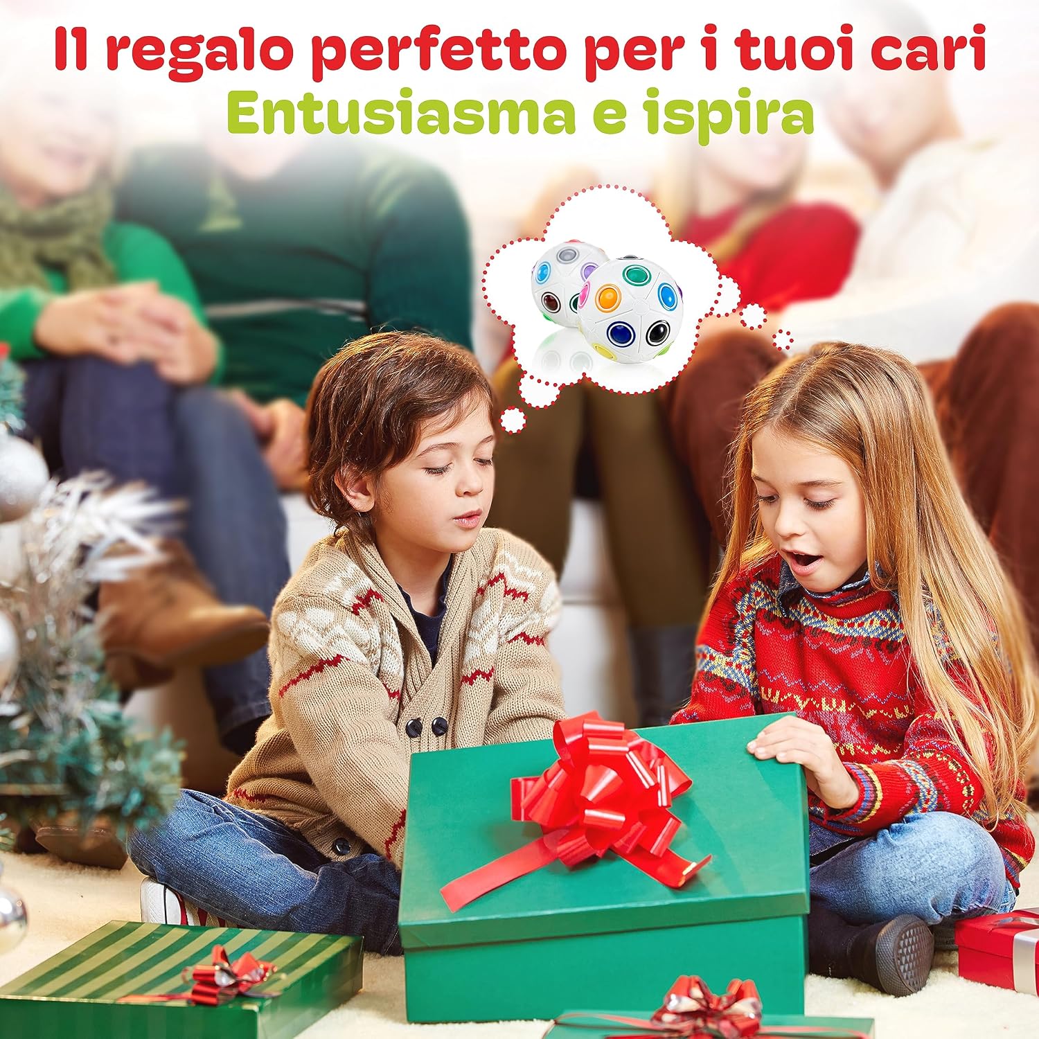 Thumbnail 6 de CUBIDI Palla Magica Arcobaleno 7 cm