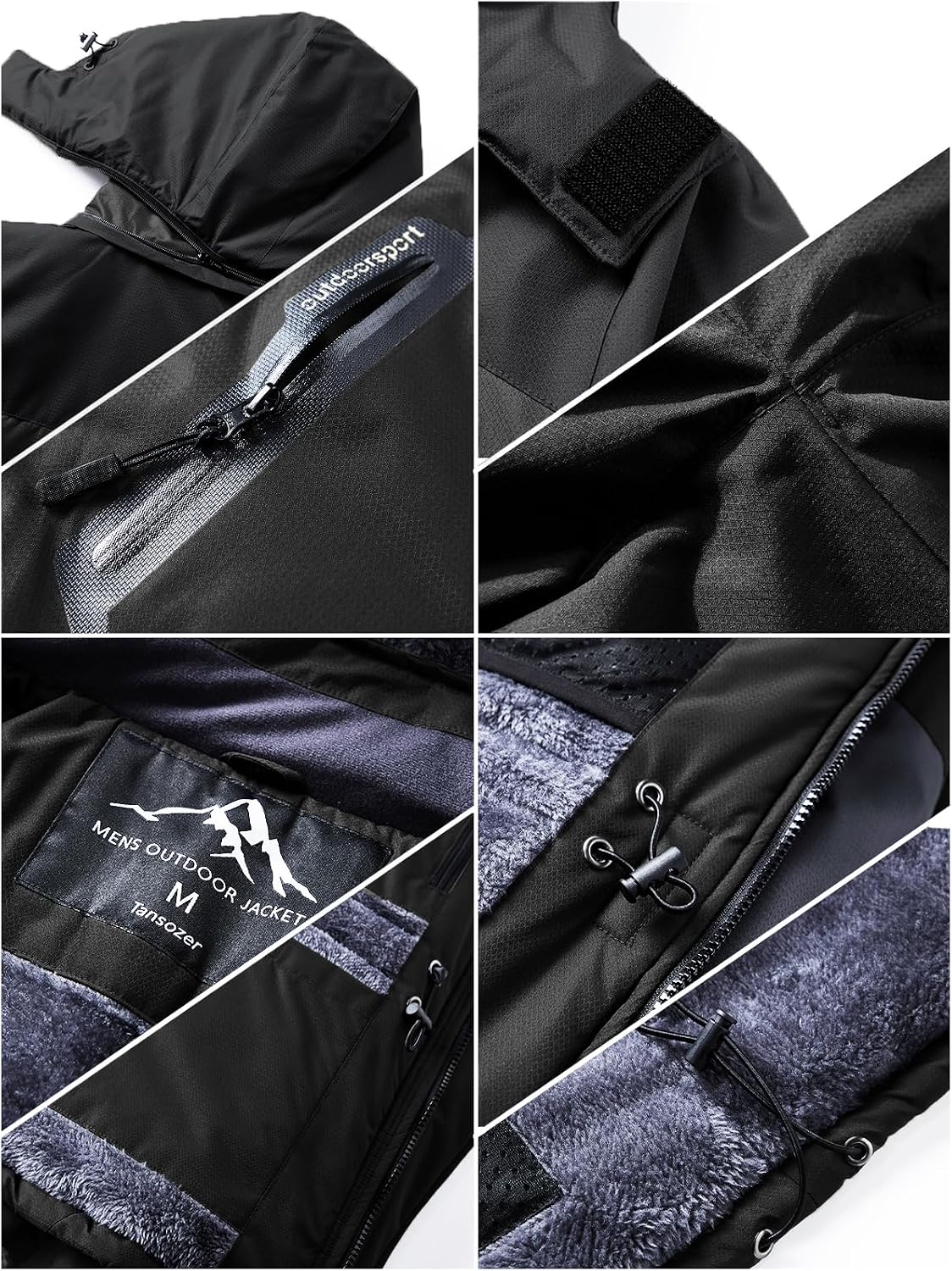 Thumbnail 4 de Tansozer Men's Waterproof Winter Jacket with Removable Hood