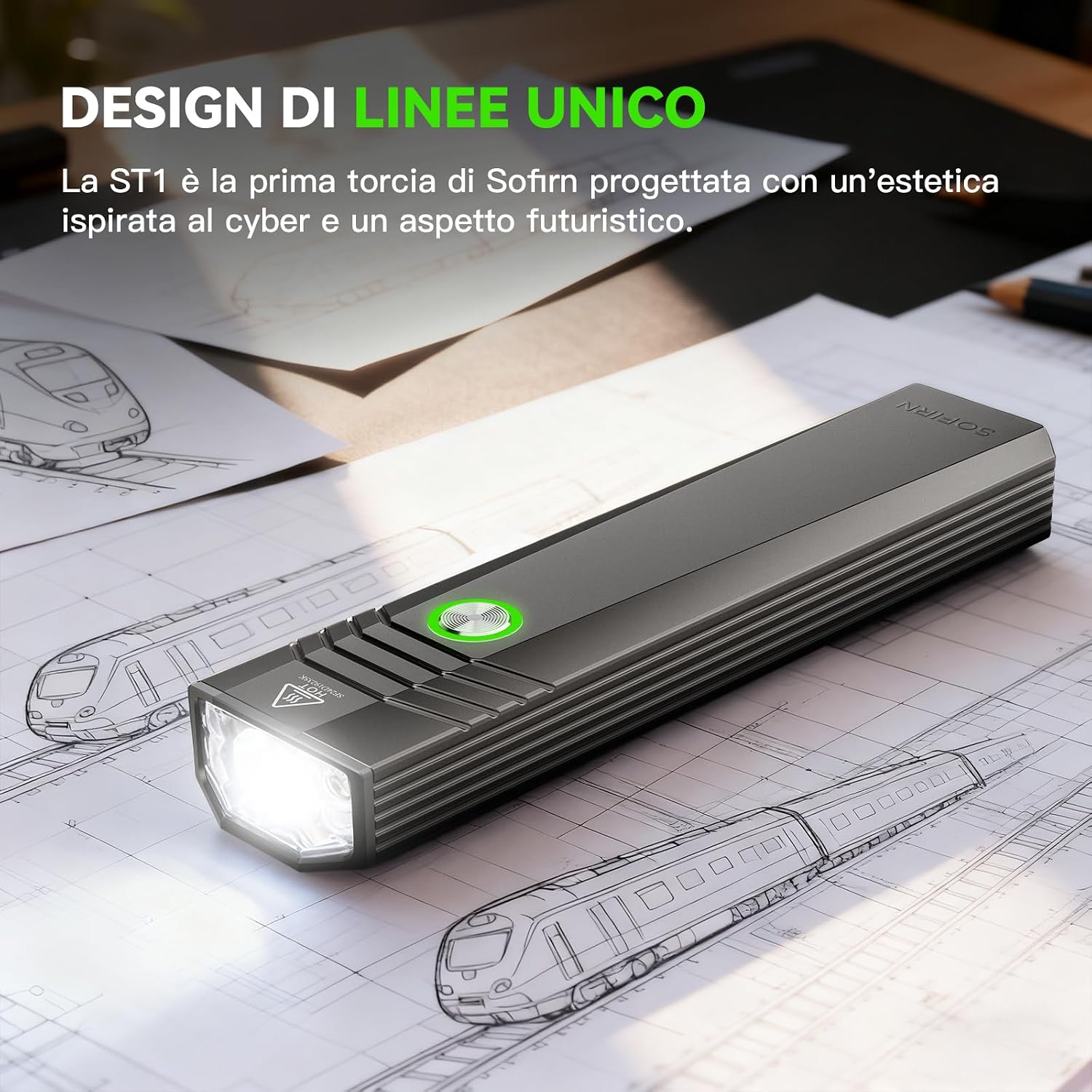 Detalle de Sofirn ST1 torcia LED 1500 lm Type-C