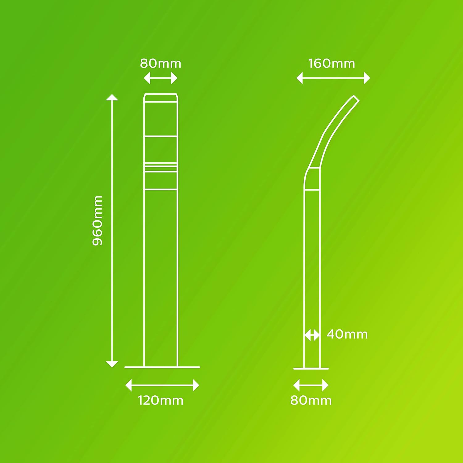 Thumbnail 5 de Philips Splay Poste LED Exterior 12W Luz Cálida Antracita