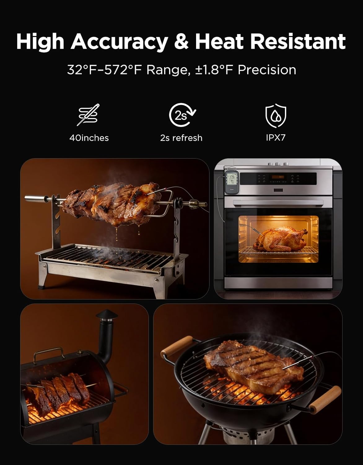 Thumbnail 6 de Govee Bluetooth Meat Thermometer with 2 Probes