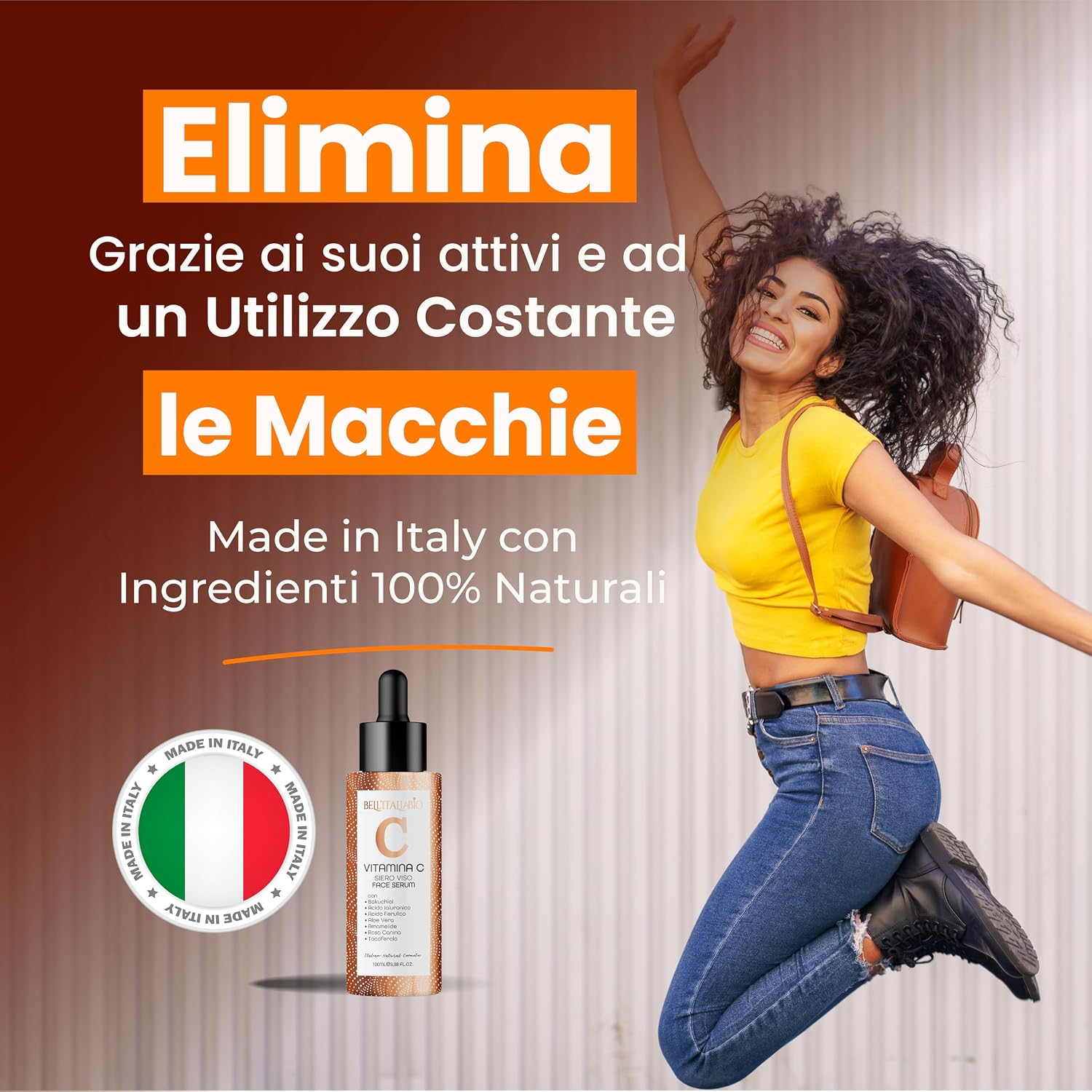 Detalle 2 de Bell’Italiabio Vitamina C Siero Viso 100ml 🍊