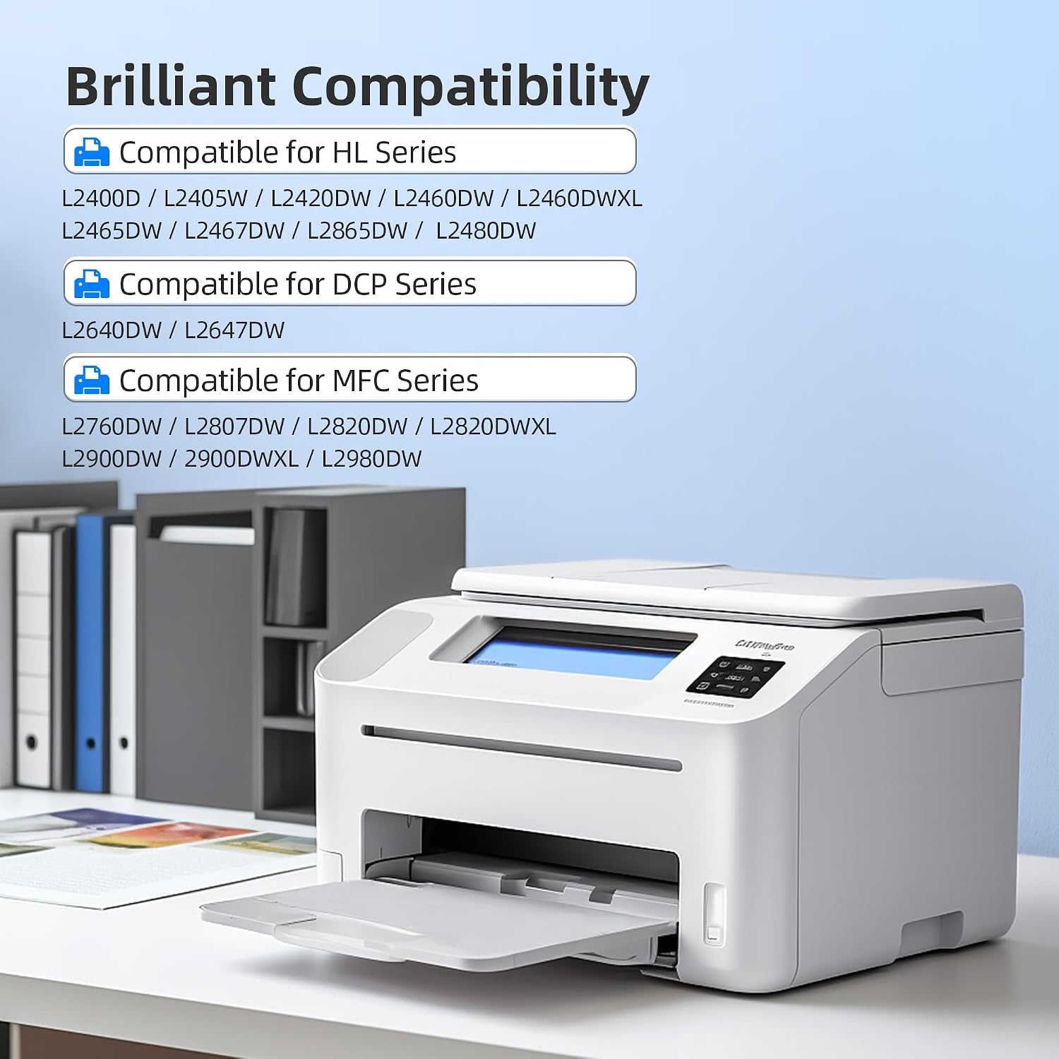 Detalle 2 de SUDLTO TN830XL Compatible Black Toner Cartridges for Brother Printers