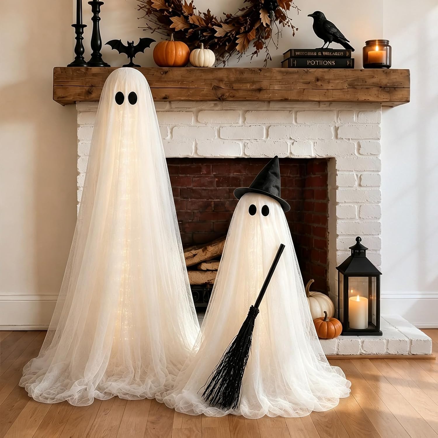 Detalle 1 de Halloween Ghost Decorations 2-Pack