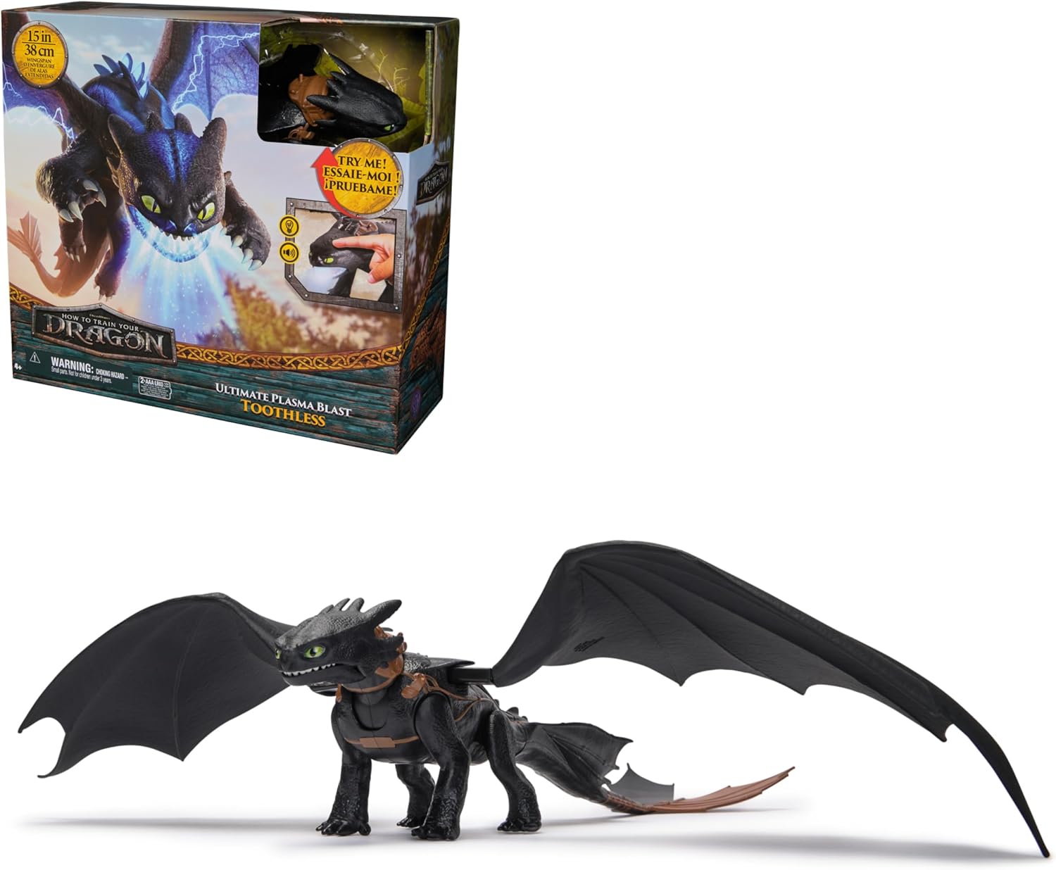 Thumbnail 4 de DreamWorks Dragons Sdentato action figure 38 cm