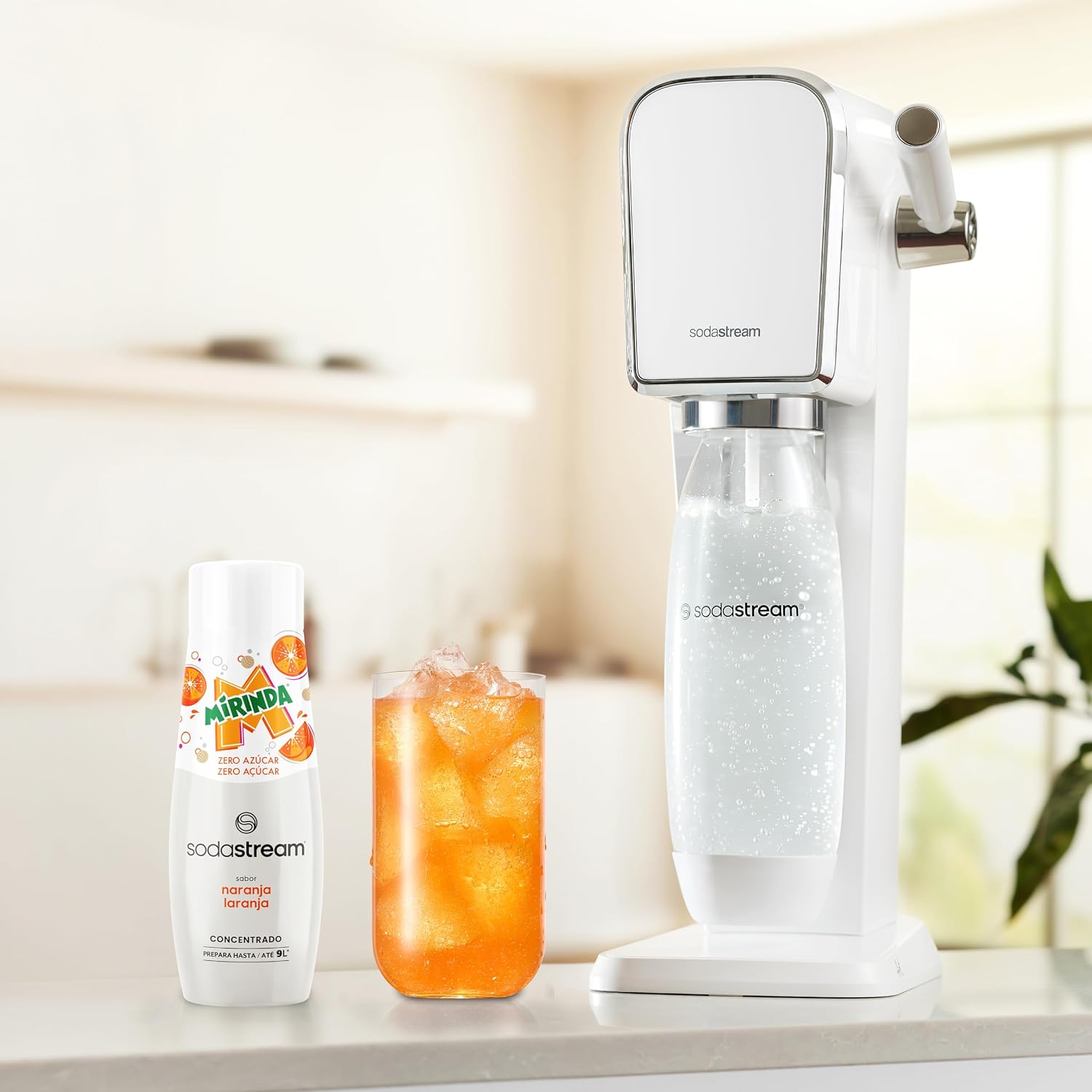 Detalle 2 de SodaStream Mirinda Zero - Concentrado Sin Azúcar 440 ml 🍹