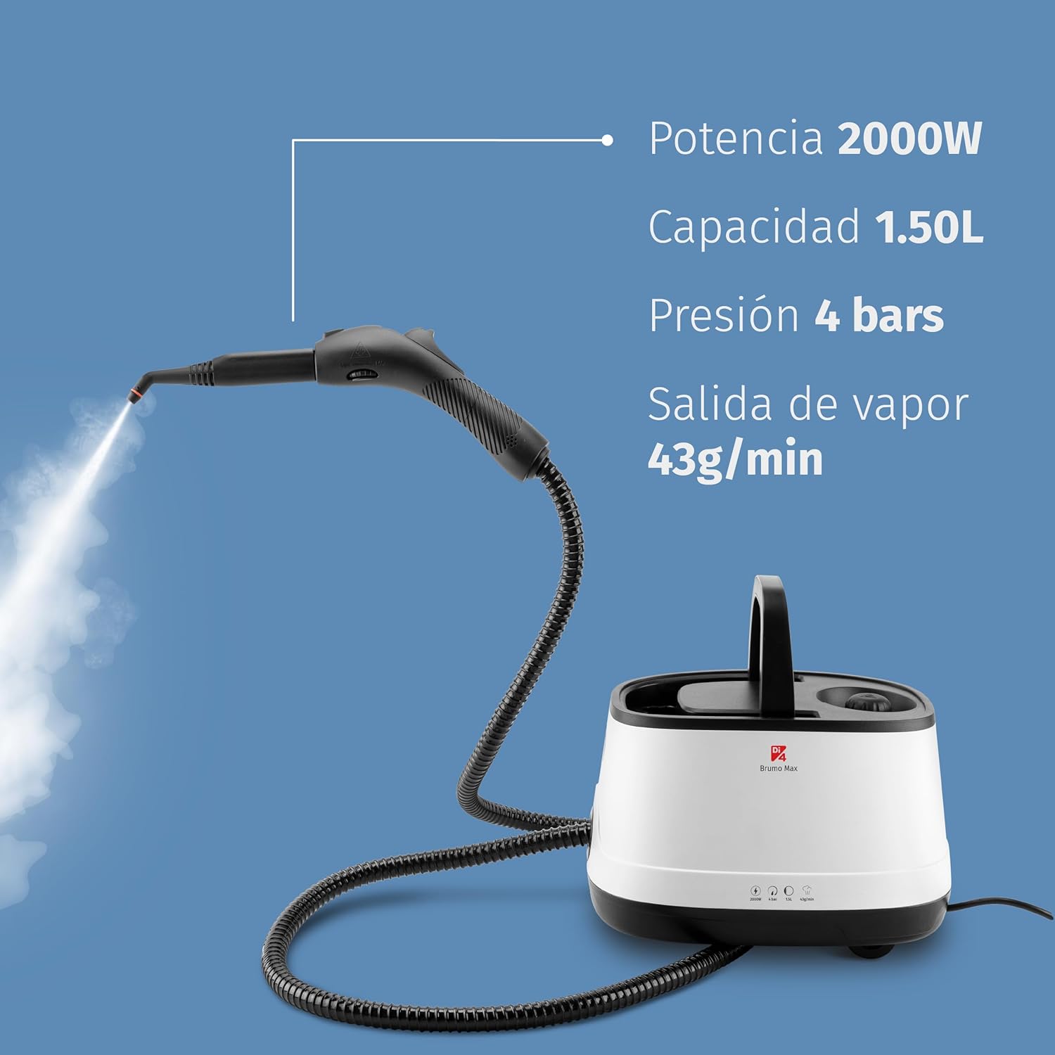 Thumbnail 2 de Di4 Limpiador a Vapor Brumo Max 2000W