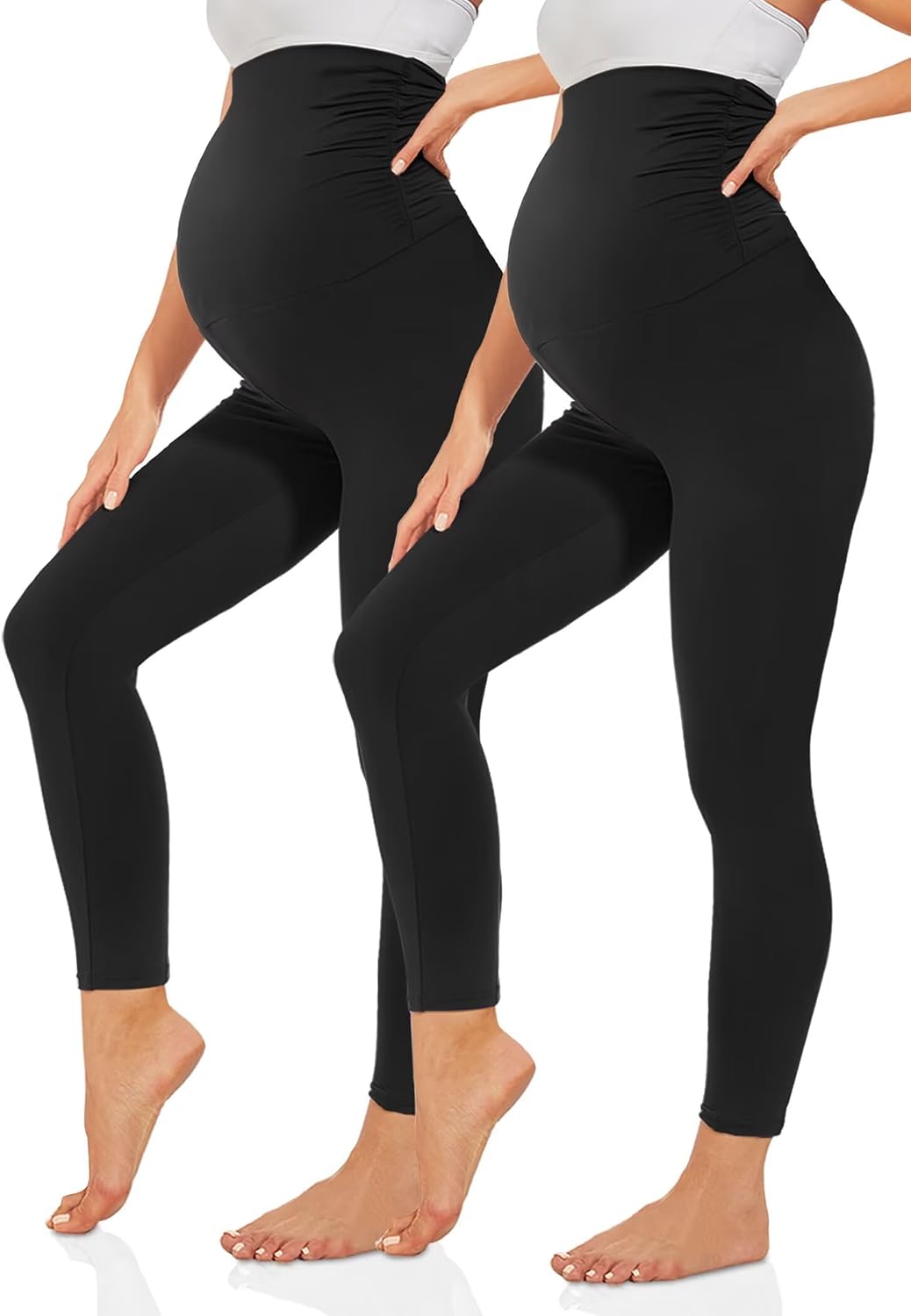 Thumbnail 5 de TNNZEET Umstandsleggings Damen blickdichte Umstandshose mit Taschen