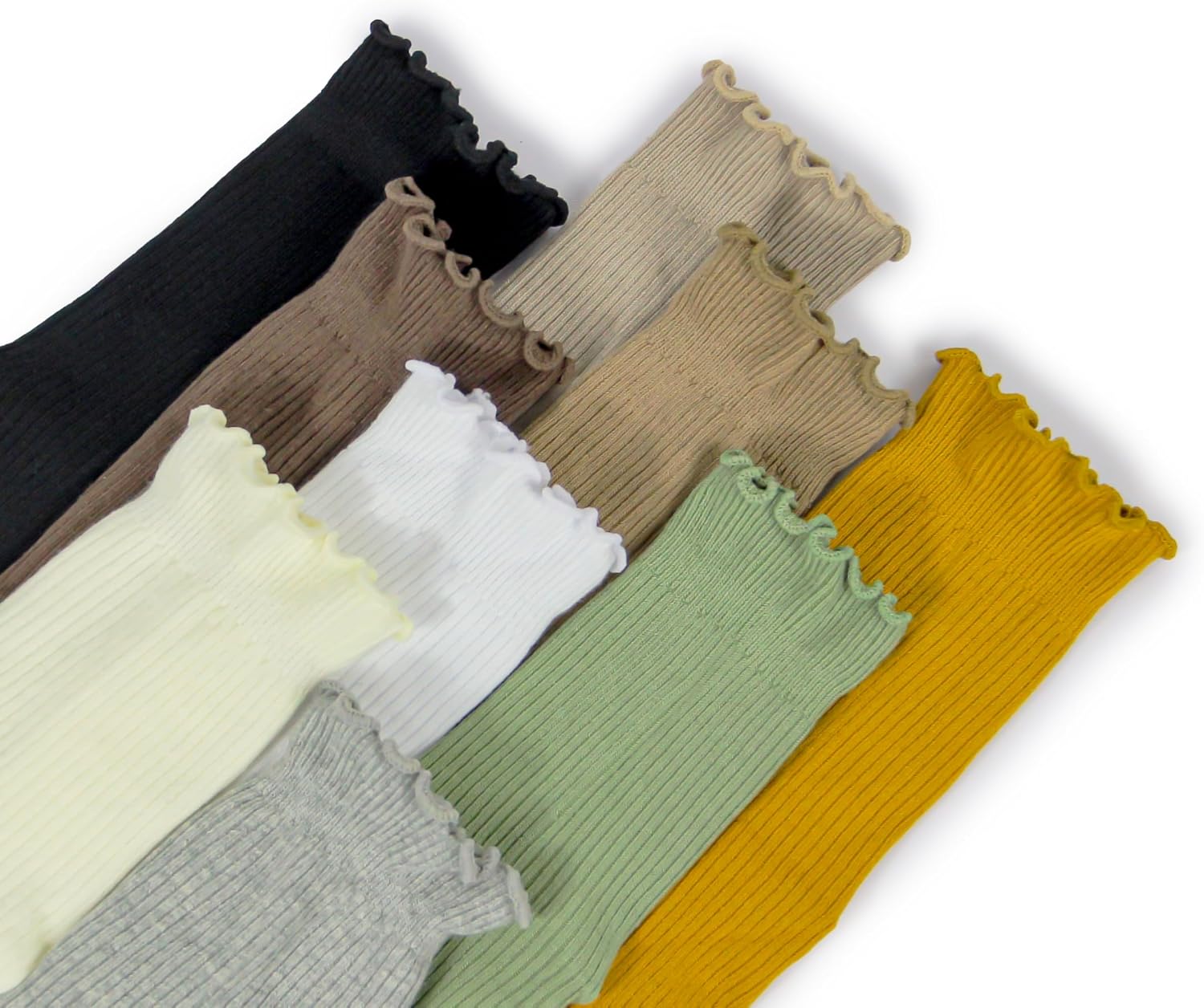 Detalle 2 de BomKinta Ruffle Ankle Socks for Women, Lightweight with a Frilly Cuff