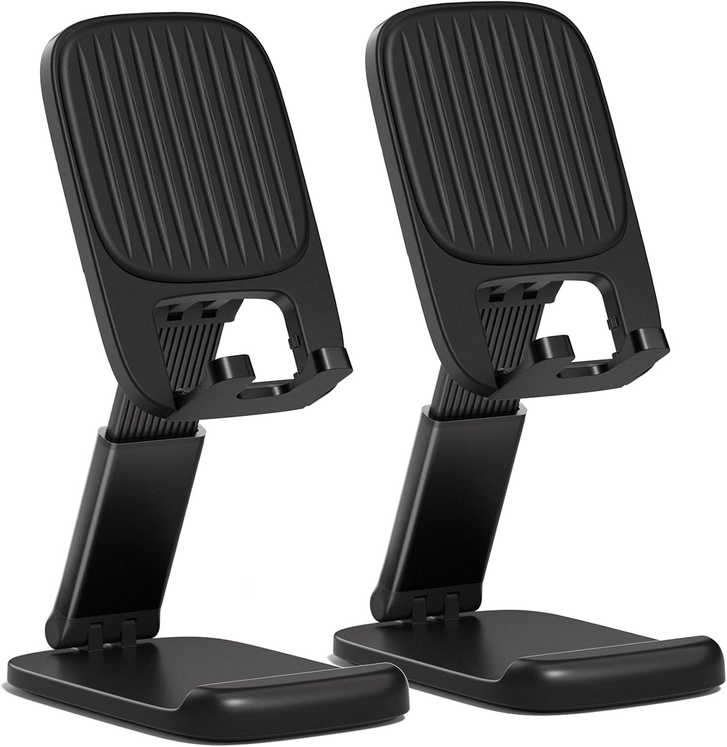 Detalle de NKNZLY YYS333 2-Pack Foldable Adjustable Cell Phone Stand, Black