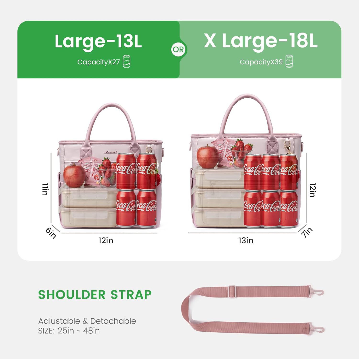 Thumbnail 5 de LOVEVOOK Insulated Lunch Bag, Quilted Fabric
