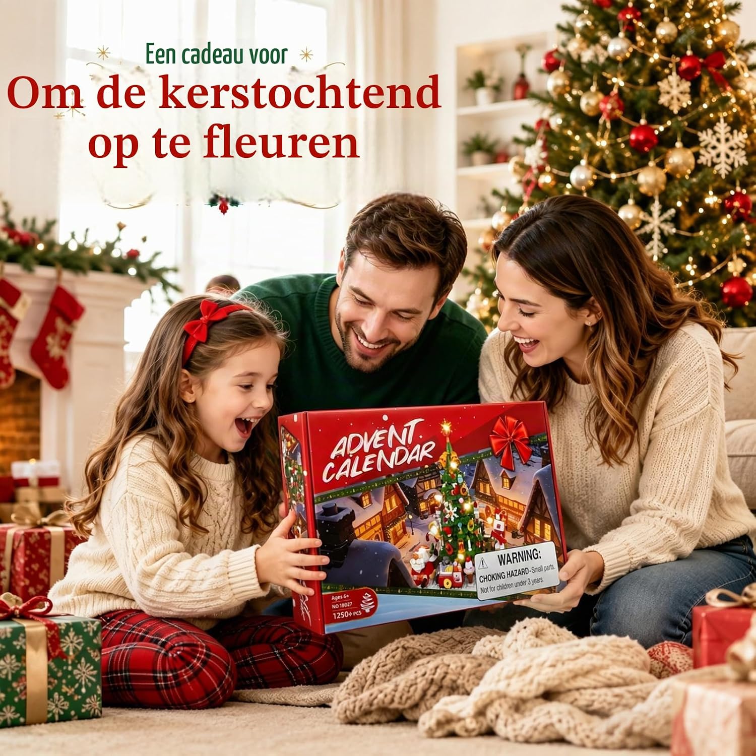 Detalle 2 de MYDOVA ZZ-AC112 adventskalender met kerstboom-bouwset en LED-lichtslinger