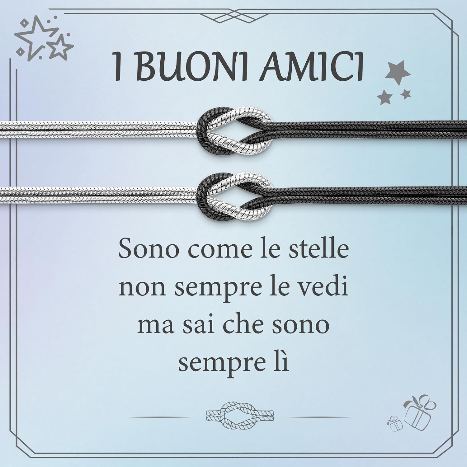 Thumbnail 6 de J.Fée 2PCS Bracciale Amicizia Maestra – Bracciali in Argento 925 con Nodo e Regalo Coordinato