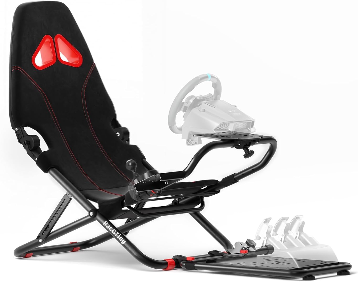 Detalle de RACGTING Foldable Racing Simulator Cockpit, Steel Frame, Adjustable Setup