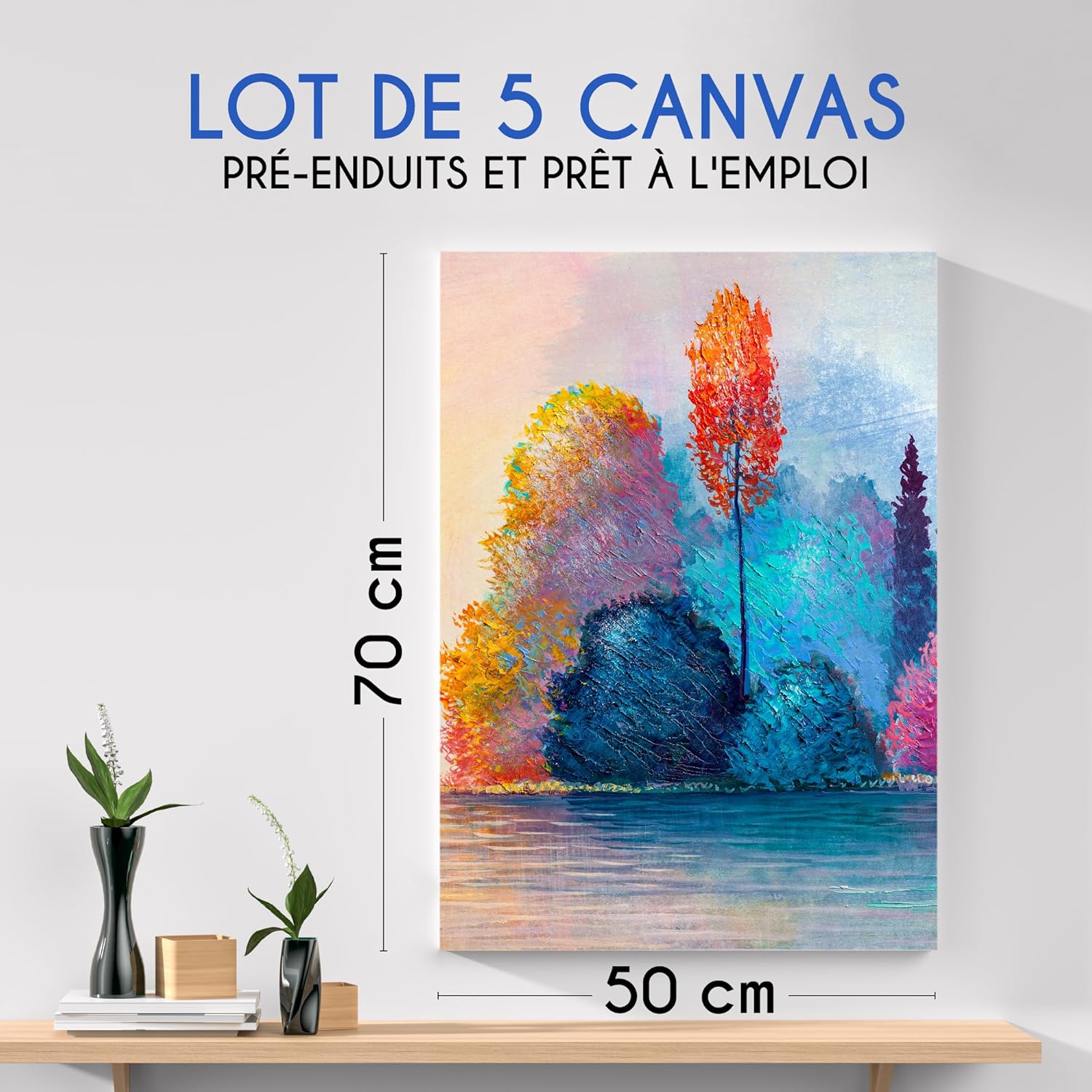 Thumbnail 1 de Zenacolor Toiles à peindre 50x70 🎨