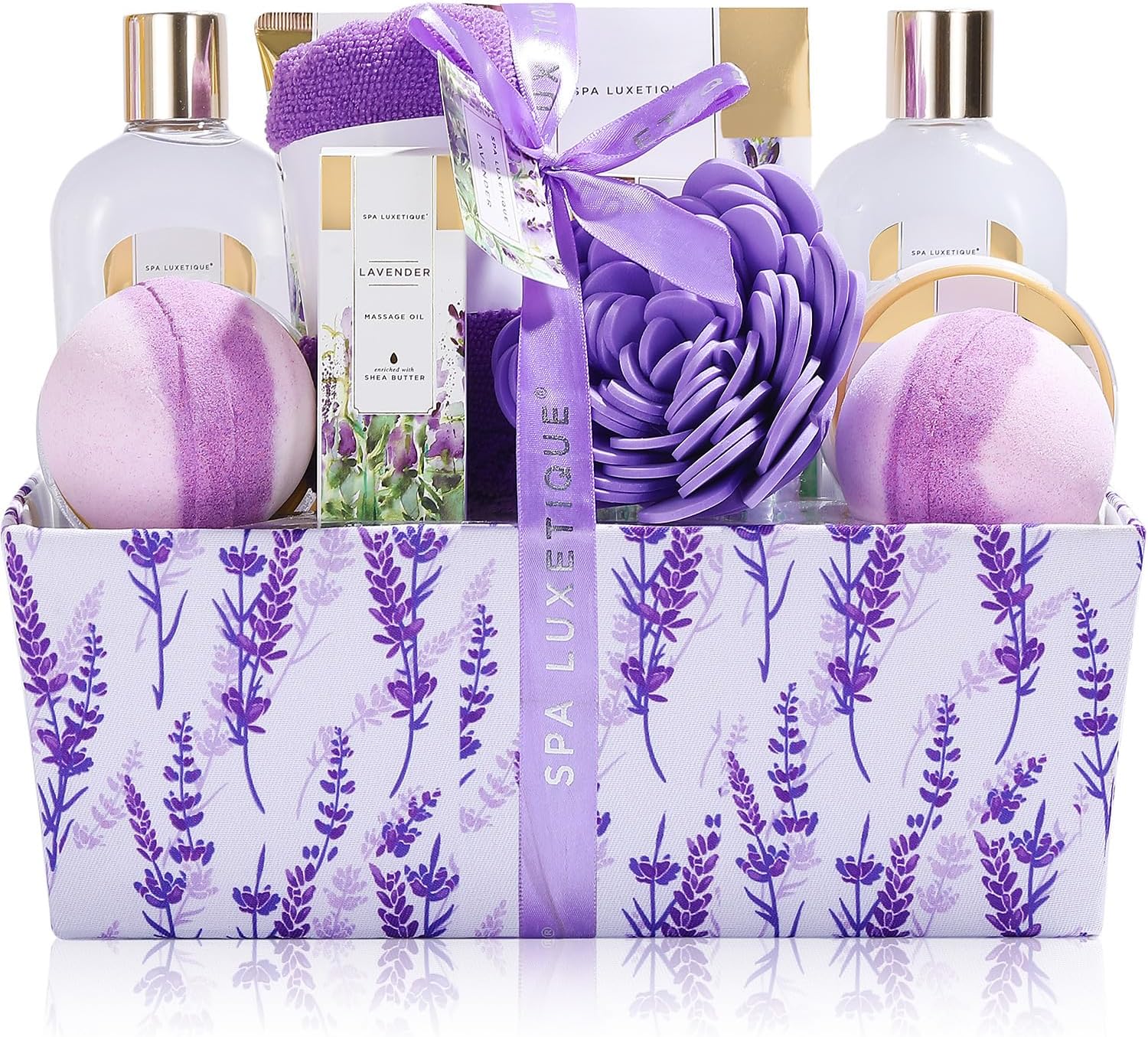 Spa Luxetique Coffret de bain et de soins 12 pièces parfum lavande