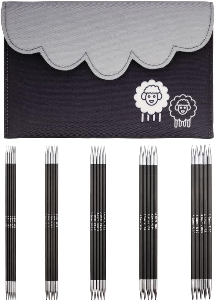 Thumbnail 6 de KnitPro Zing – zestaw drutów pończoszniczych 15 cm, 9 rozmiarów, aluminium