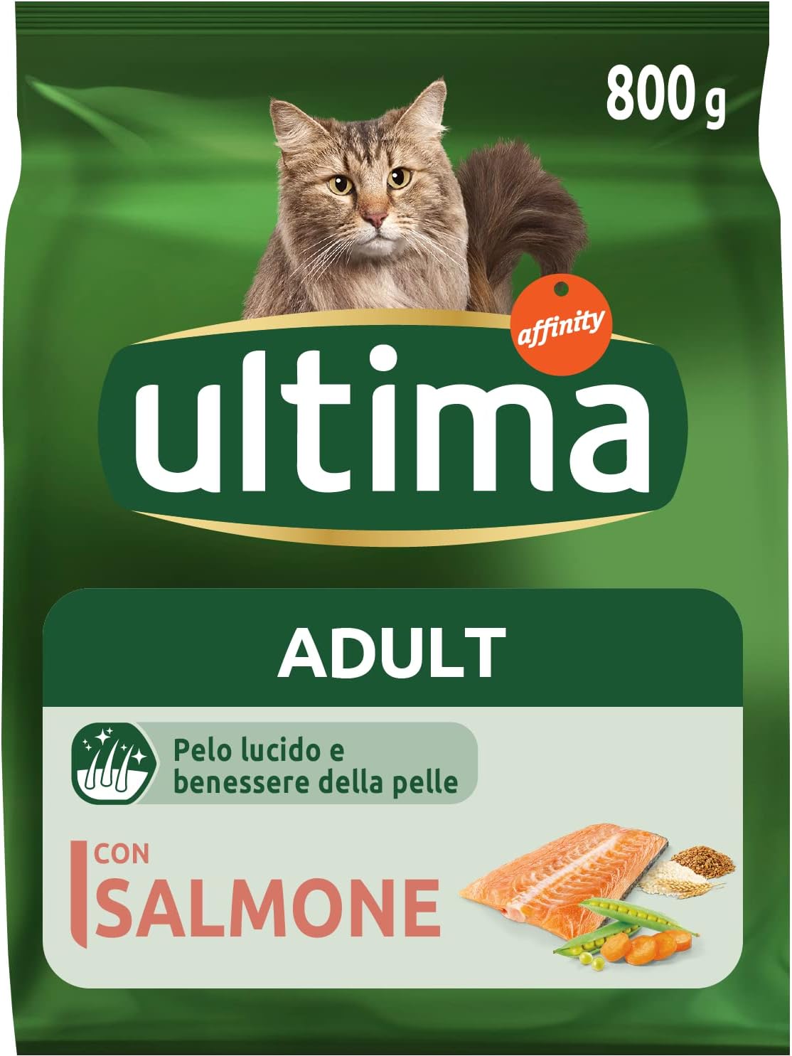 Thumbnail 1 de Ultima 928338_Casepack kattenvoer voor volwassen katten, zalm, 8 x 800 g