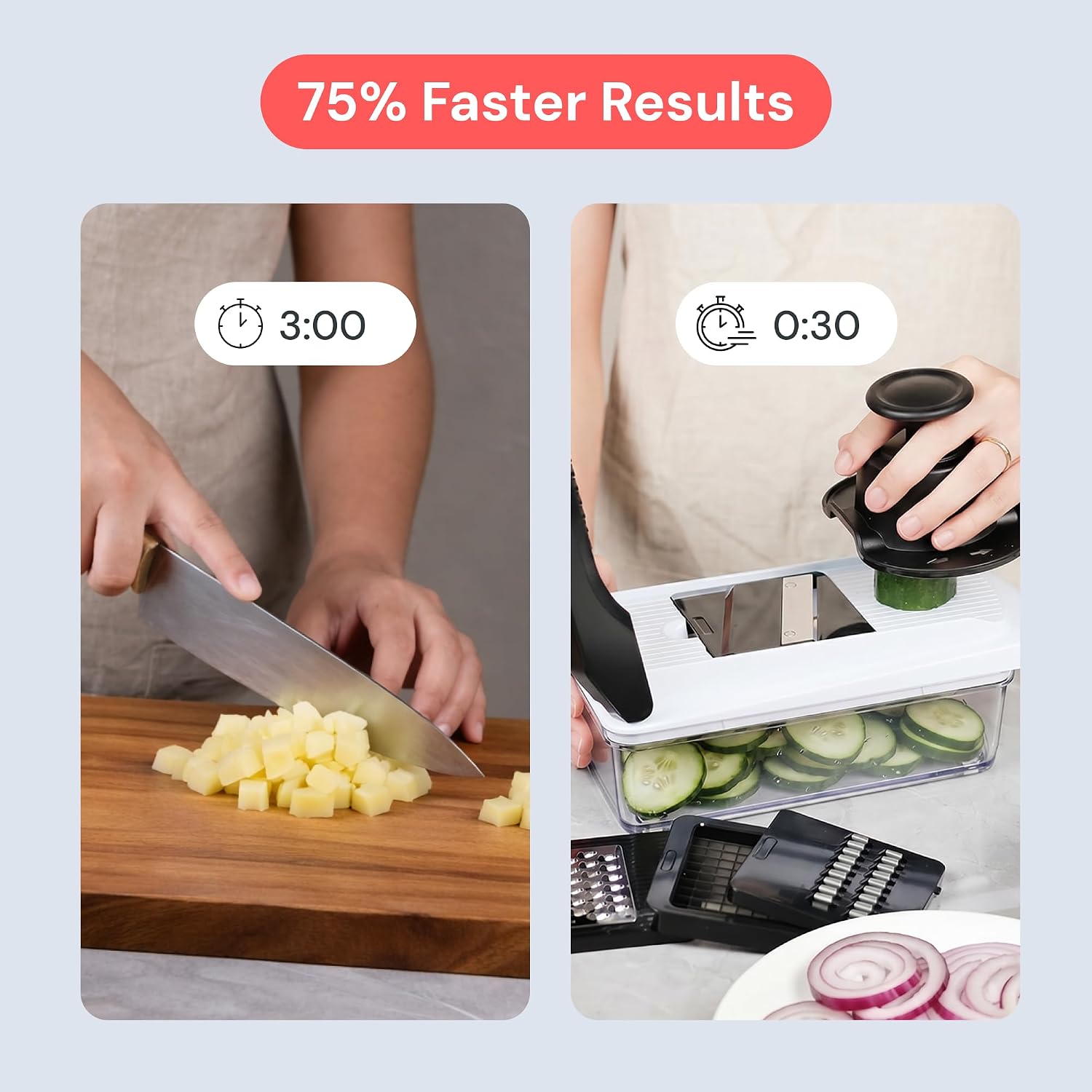 Detalle de fullstar Mandoline Slicer 6-in-1 🍽