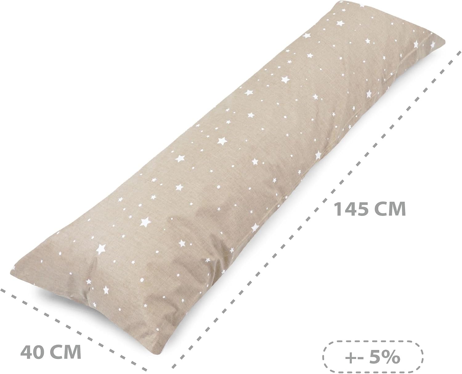 Detalle de Totsy Baby Cuscino lungo per dormire sul fianco 145 cm: supporto gravidanza per riposo e allattamento