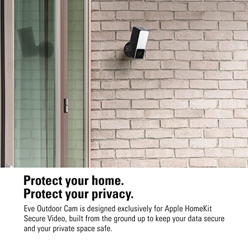Detalle de EVE Outdoor Cam Lote de 2: cámara exterior para HomeKit Secure Video con privacidad local