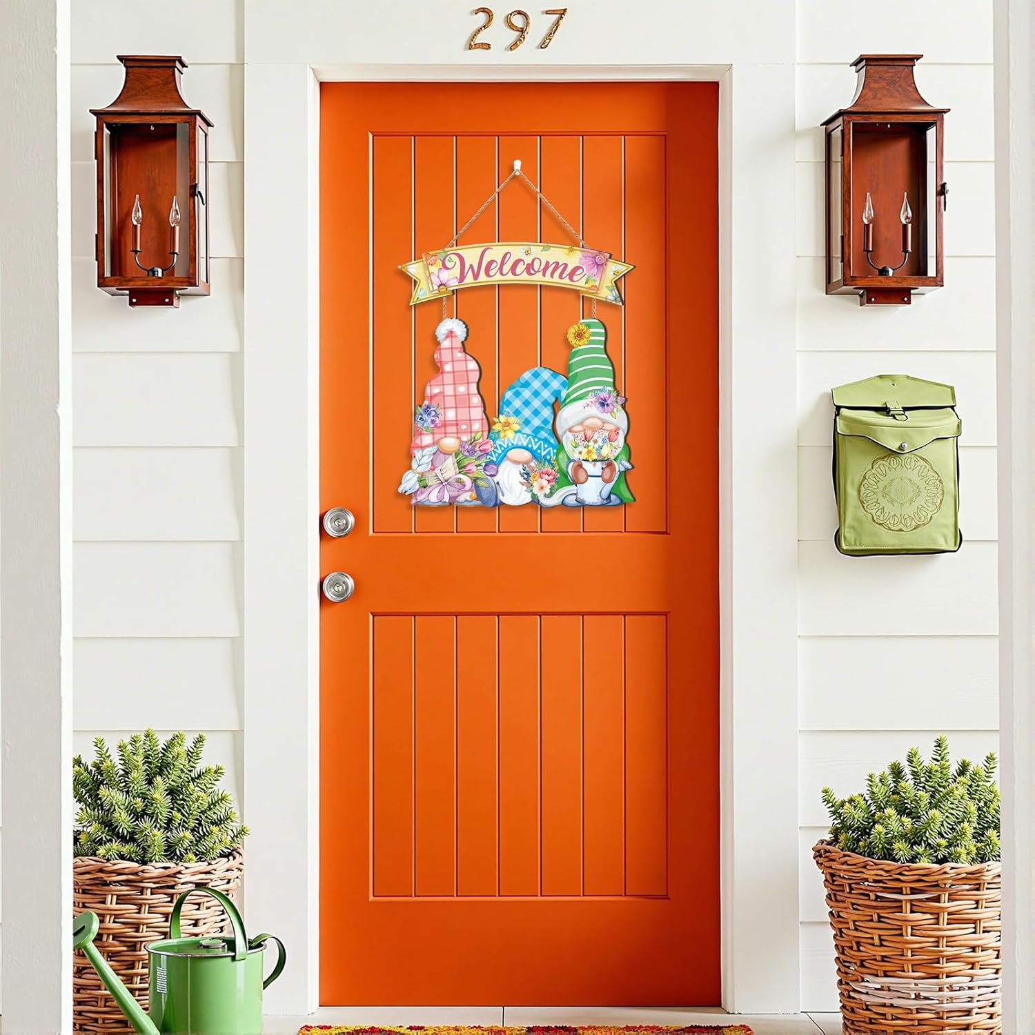 Thumbnail 5 de CHDITB 2pcs Spring Welcome Sign Front Door