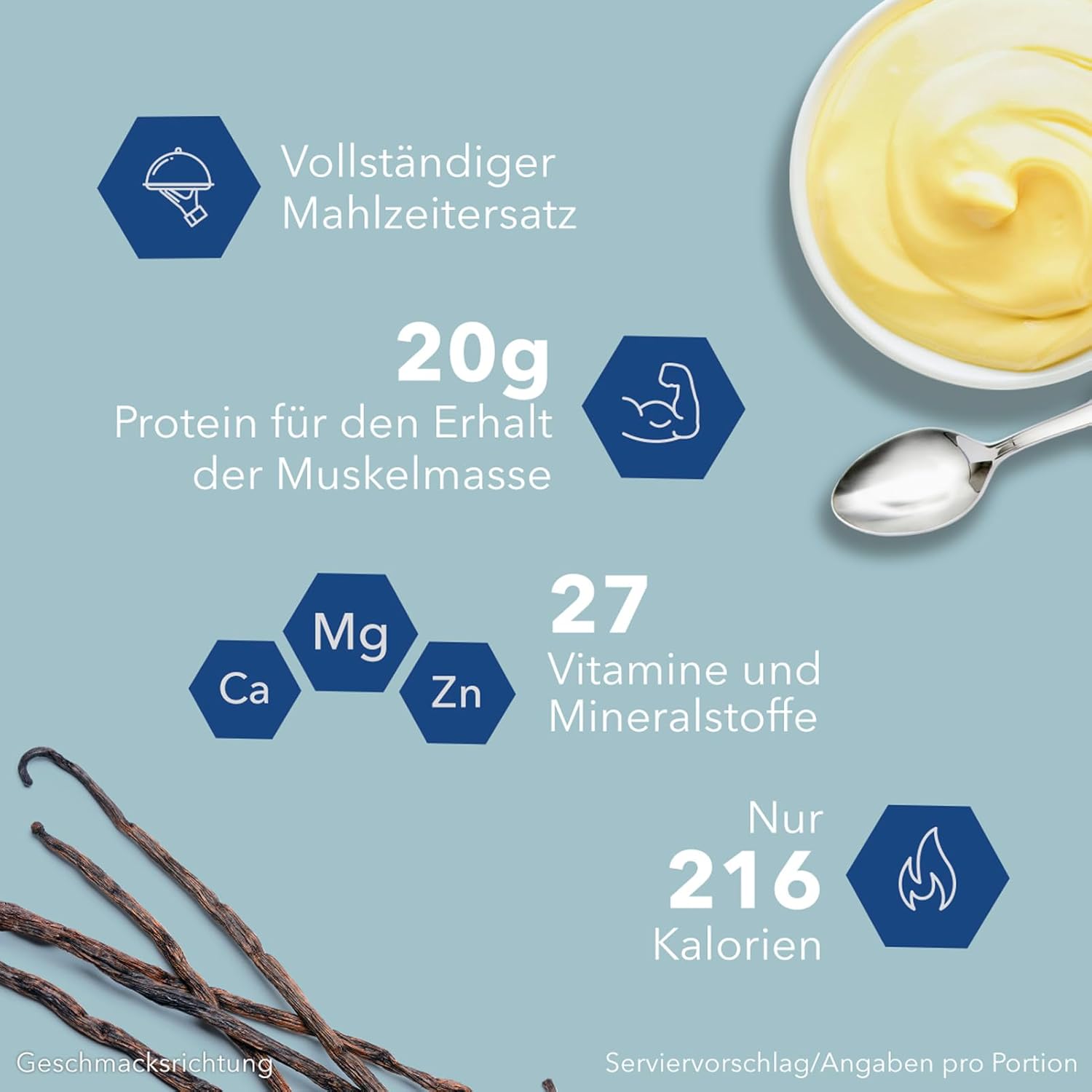 Thumbnail 2 de OPTIFAST Diät Creme Vanille (8 x 55 g) als eiweißreicher Mahlzeitenersatz zum Abnehmen