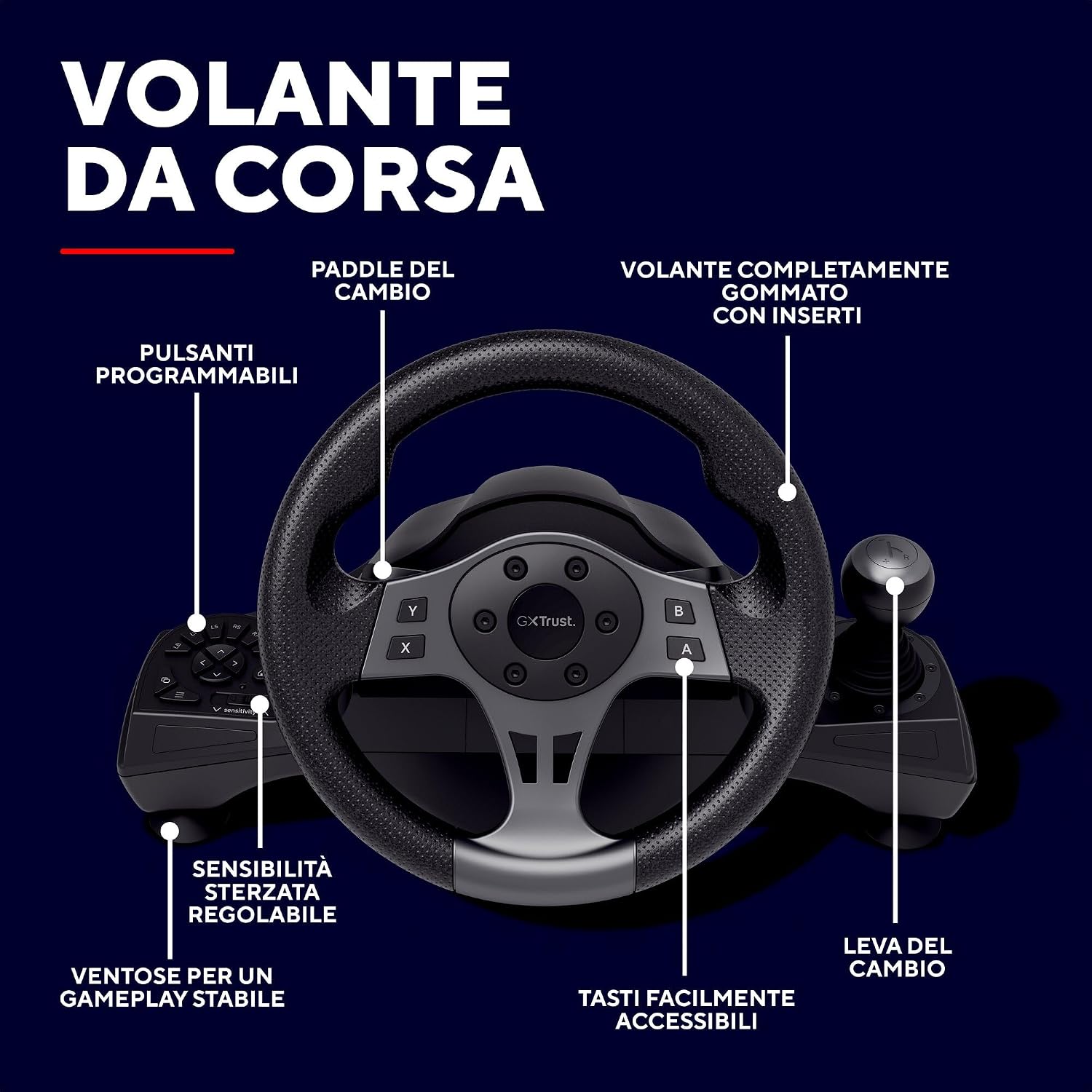 Detalle 2 de Trust GXTrust 289 Movi volante da corsa
