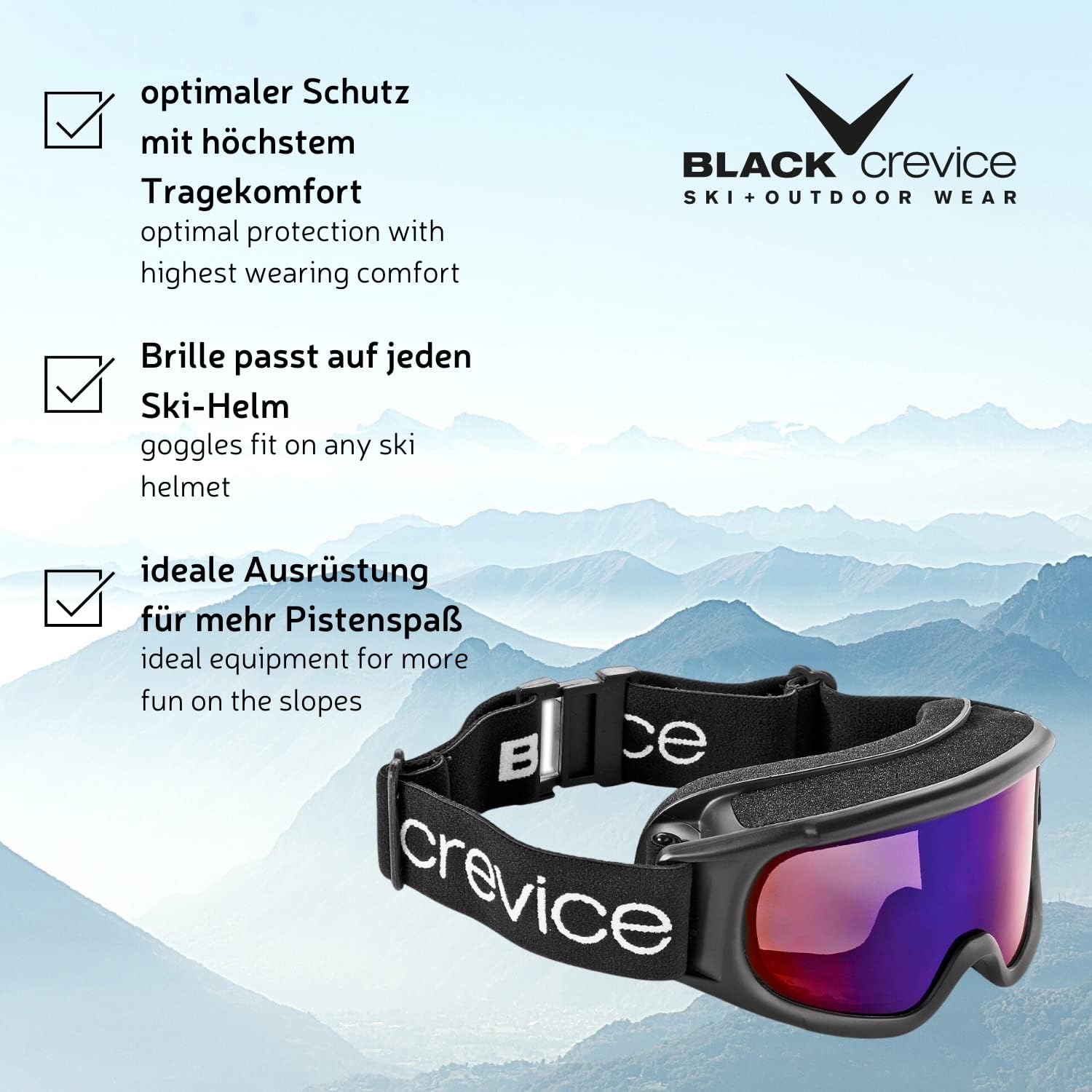 Thumbnail 4 de Black Crevice Lunettes de Ski femme